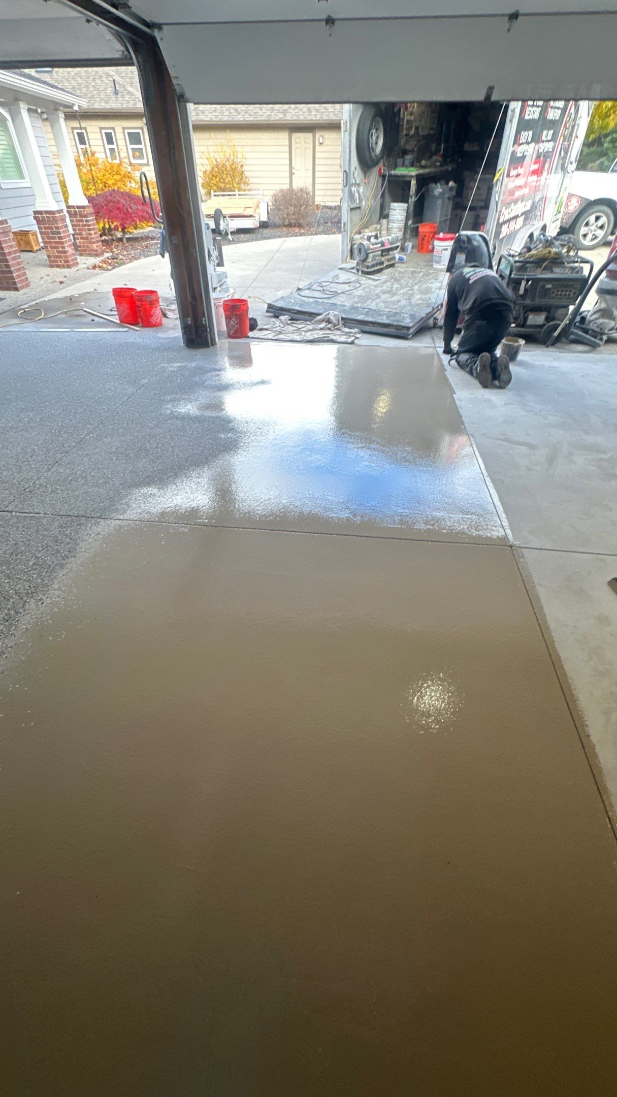 Garage Transformation using Shale Hybrid by Croc Coatings, LLC