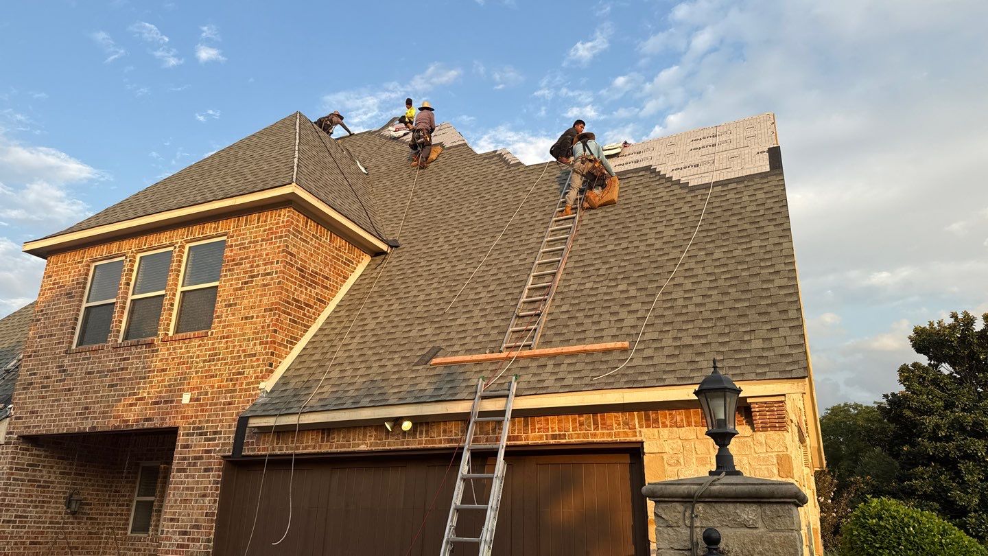 Southlake Texas Estate - Roof, Copper Awning and Gutter Project by First United Roofing & Construction