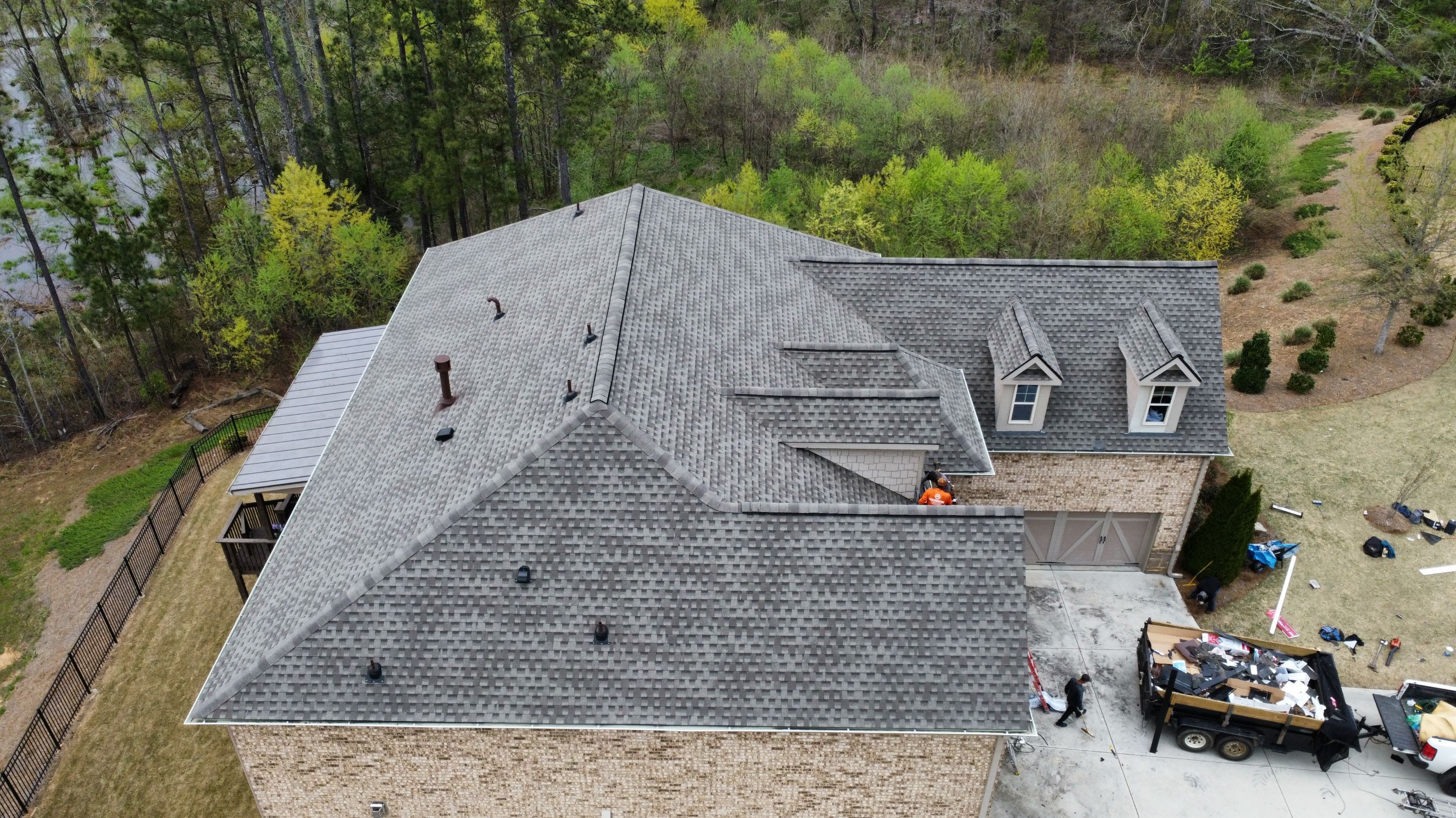 Cumming, GA Roof Replacement GAF Timberline HDZ Weathered Wood by Reset Roofing