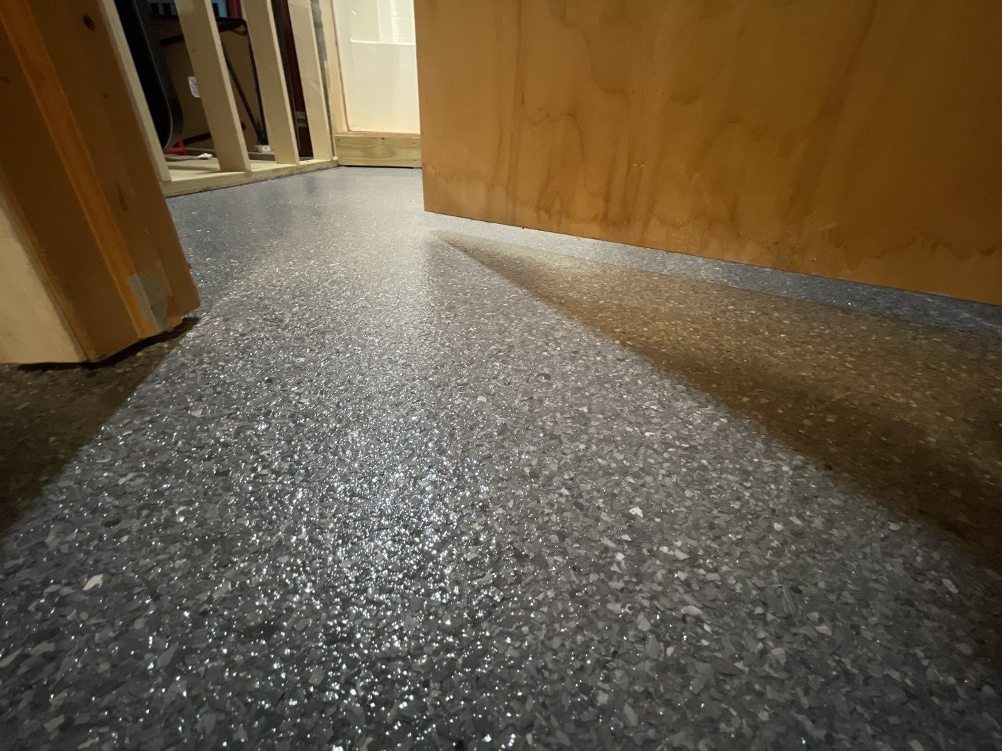 Basement Floor using Granite by Your1DayFloor.com