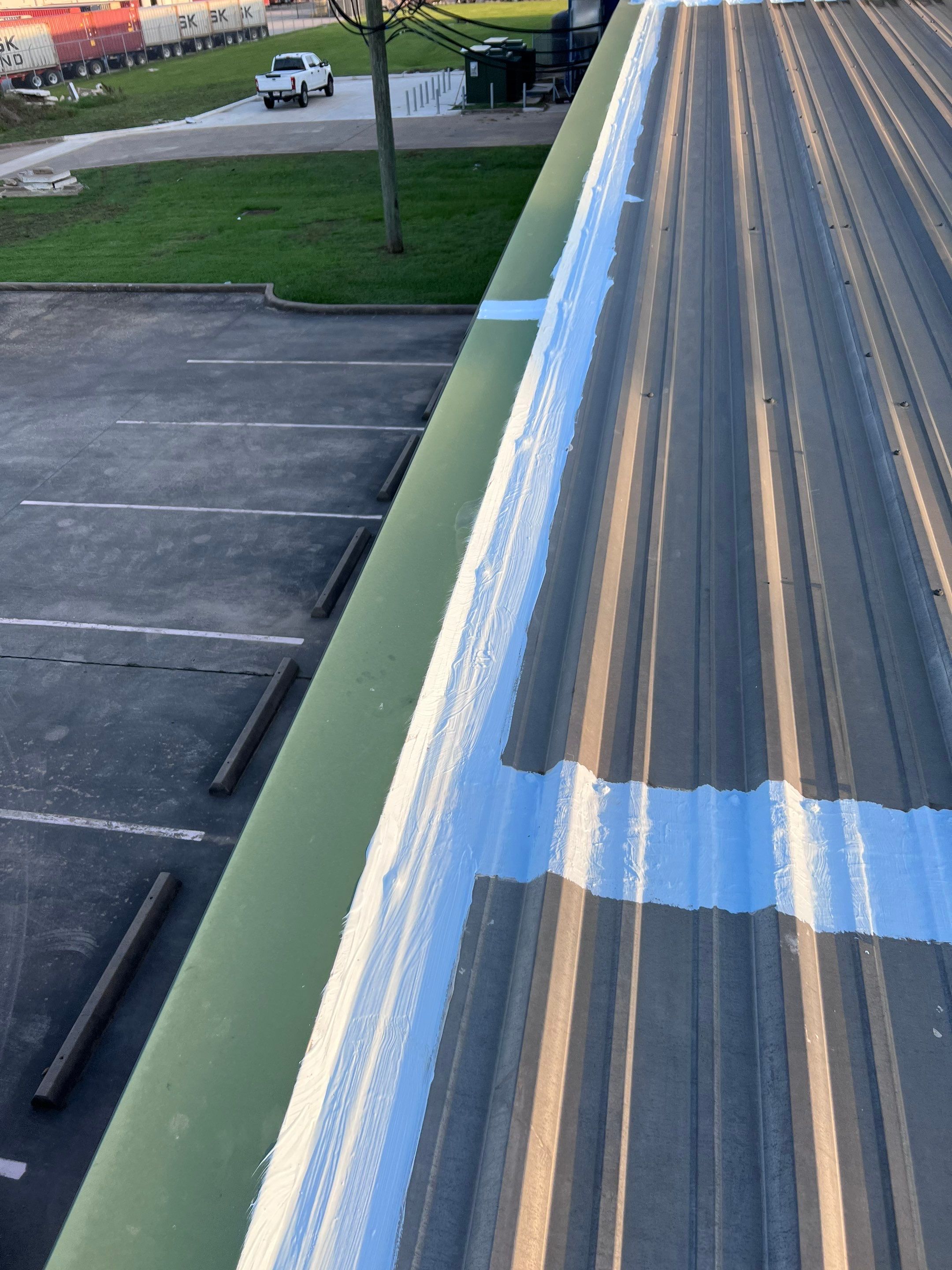 Hail Damage using Metal by Roof Repair Company