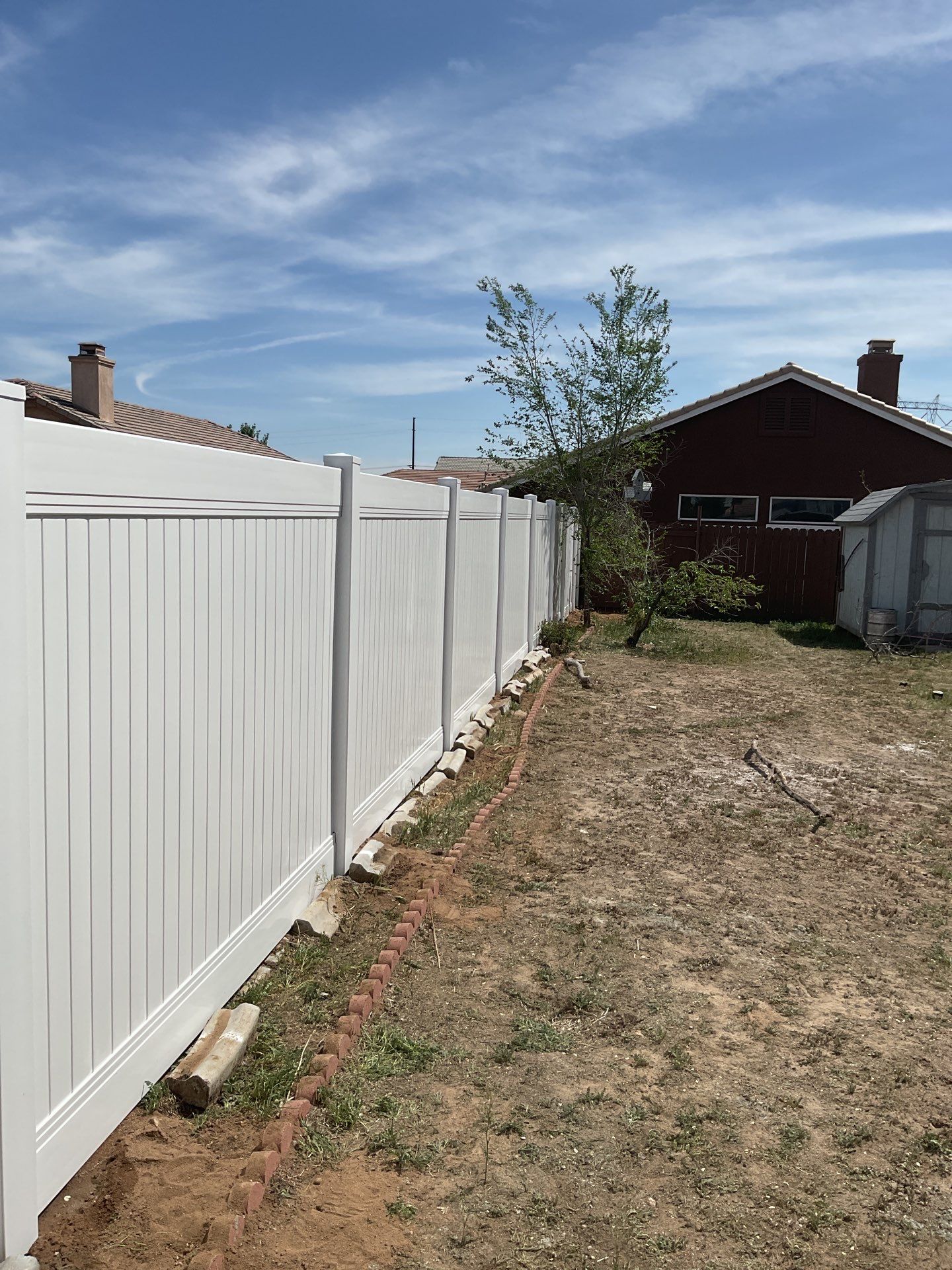 Fence Installation using Vinyl by Fence Guys Inc. 