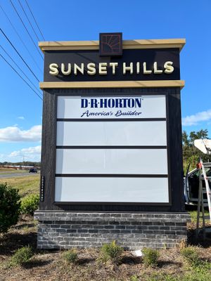 Sunset Hills Commercial Monument Sign