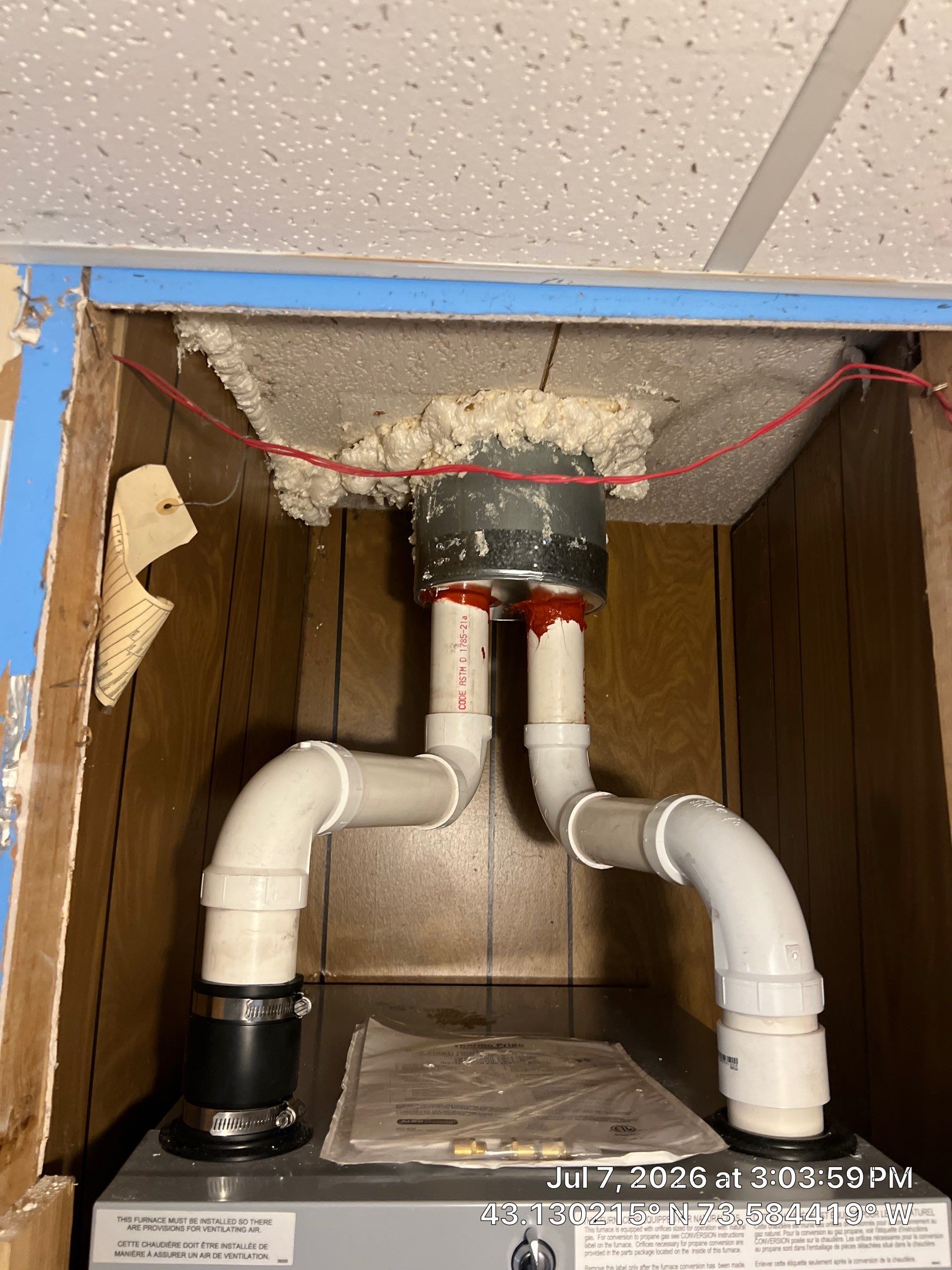 New Furnace and Mobile Home Belly Insulation Project in Greenwich by Saffron Elite Home Performance & Building Science