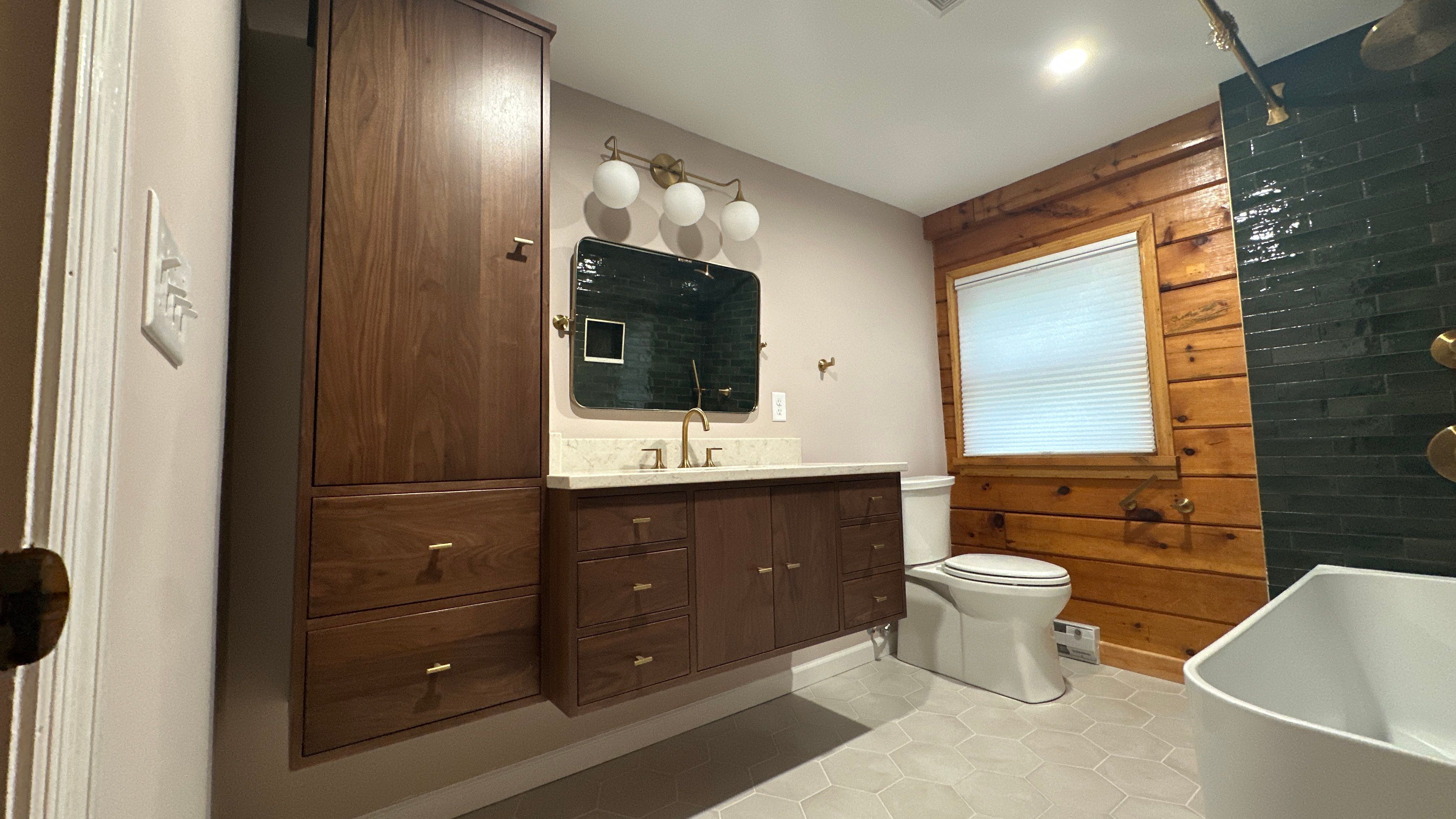 Brandt Double Bathroom Remodel by Integrity Tile and Home LLC