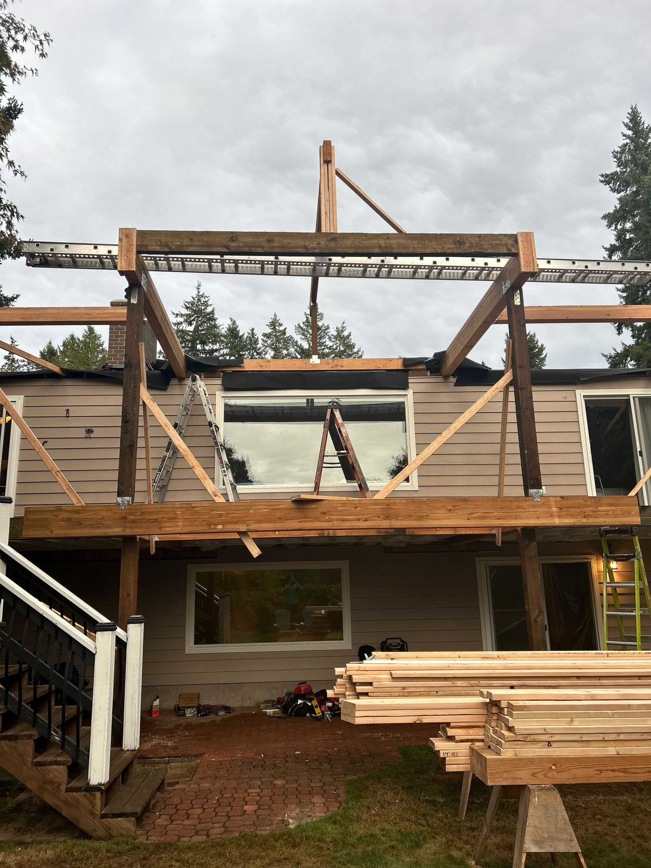 2nd Story Deck Installation and Roof Replacement using Owens Corning Duration: Estate Gray by RoofSmart