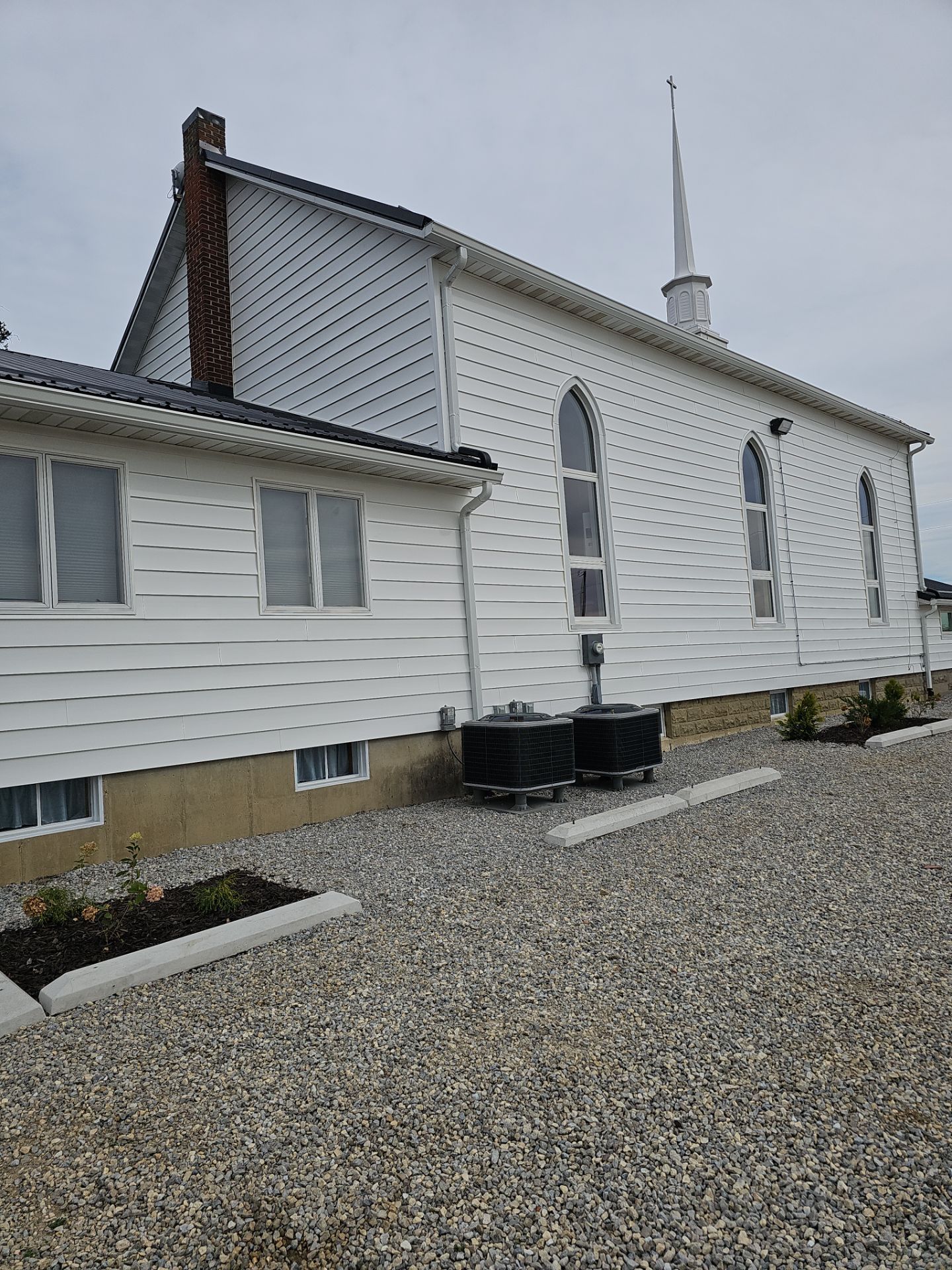 Siding Installation using Mastic 8" white  by Nitro Roofing and Construction
