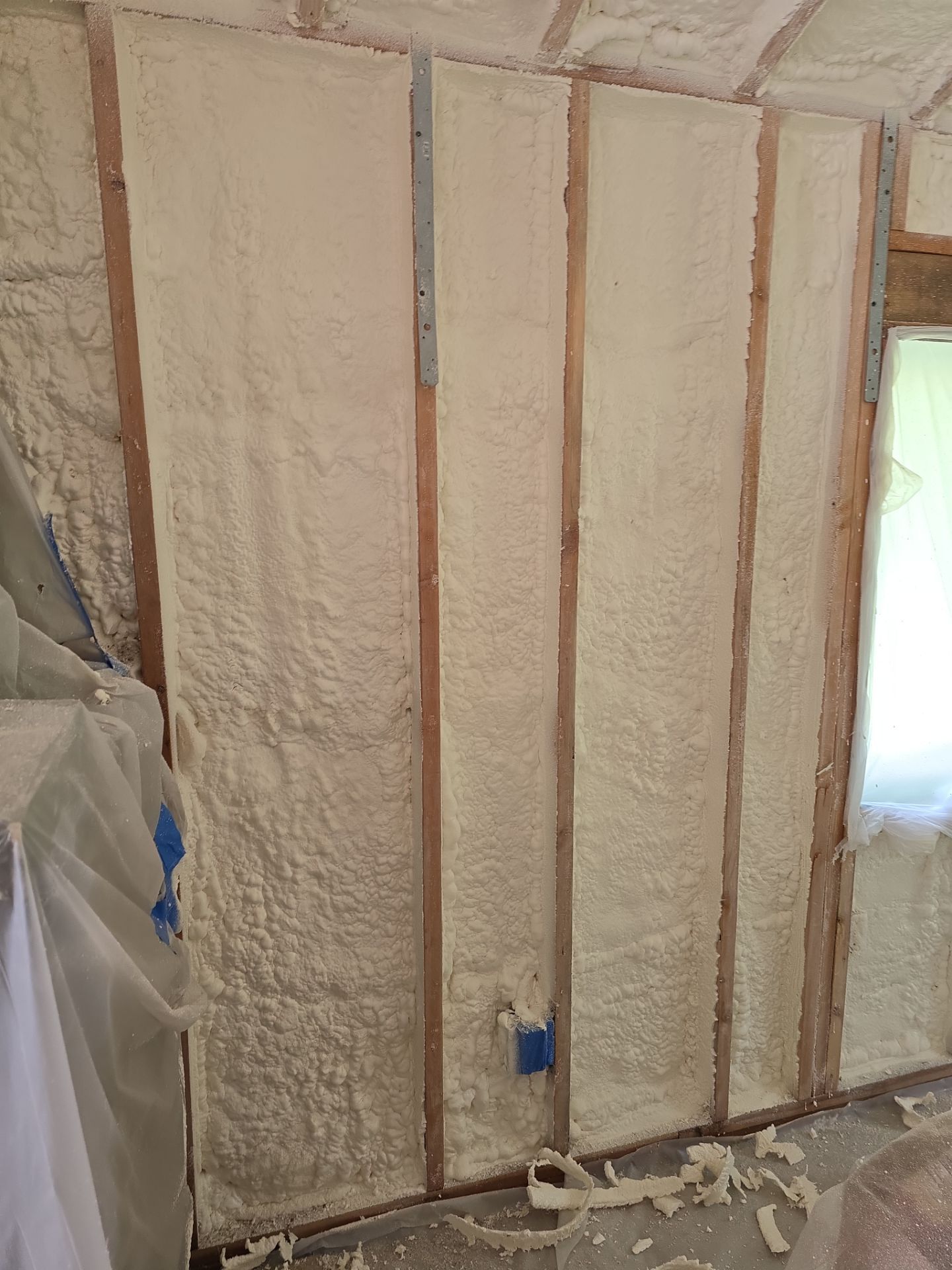 Attic Insulation using Closed Cell Spray Foam by NYS Foam & Energy