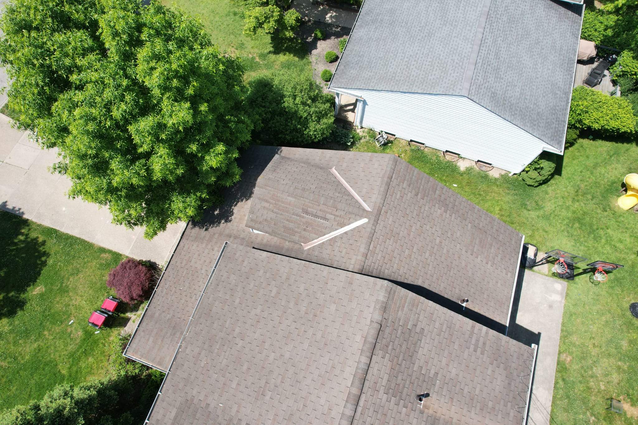 Storm Restoration - Roof Replacement using GAF Timberline HDZ Slate Shingles by Atlas Roofing & Restoration