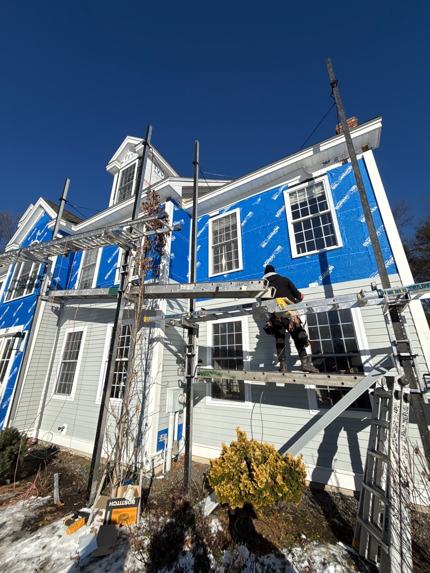 Complete Home Renovation with James Hardie® Clapboard & Shake Siding and Custom PVC Trim by Sensible Home Solutions
