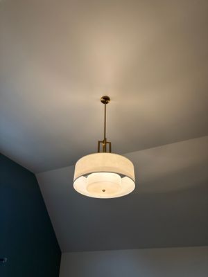 Drum Pendant Light Install || Exterior GFCI Outlet Install