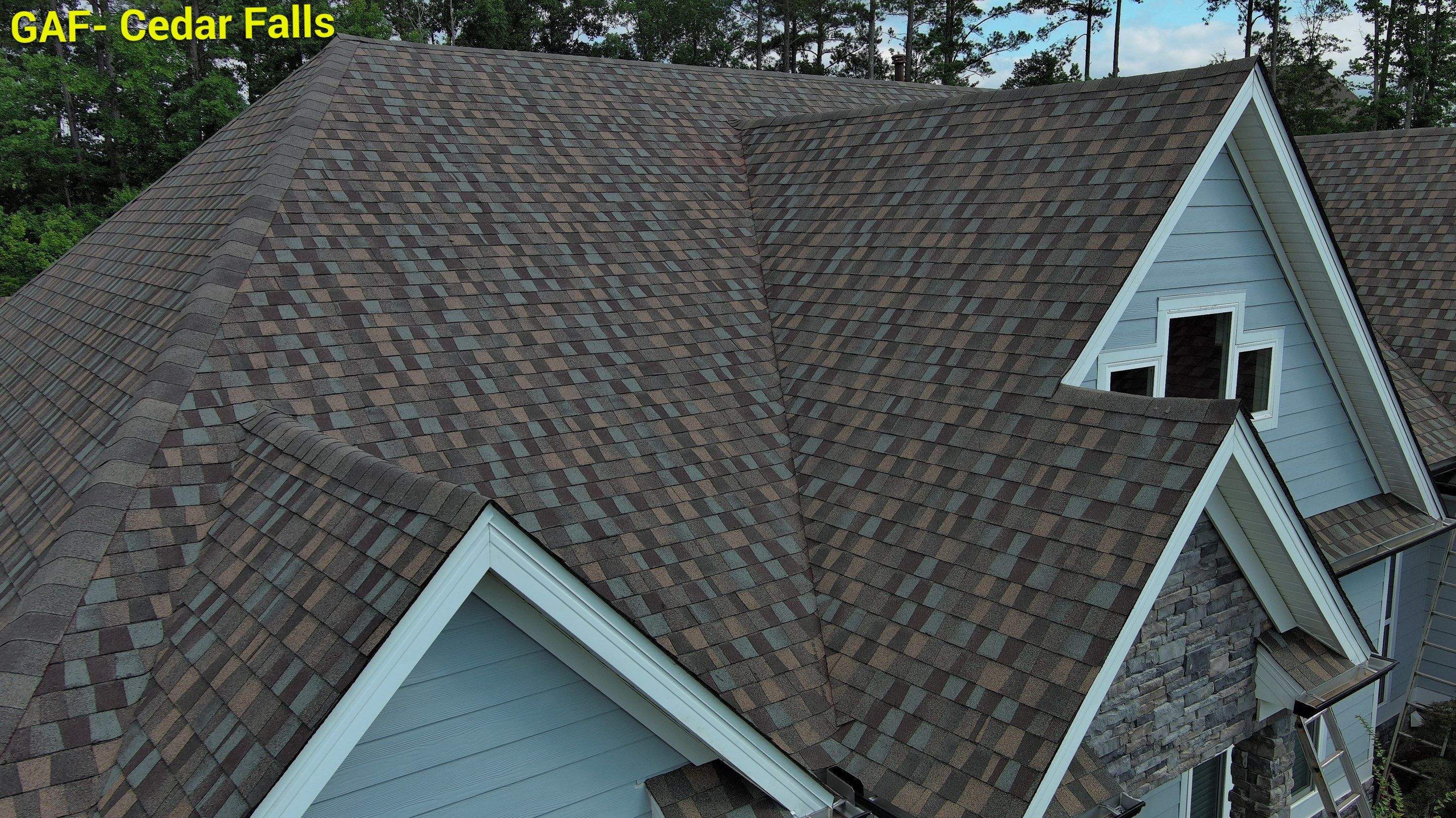 New roof installation and shingle colors by Rhino Restoration