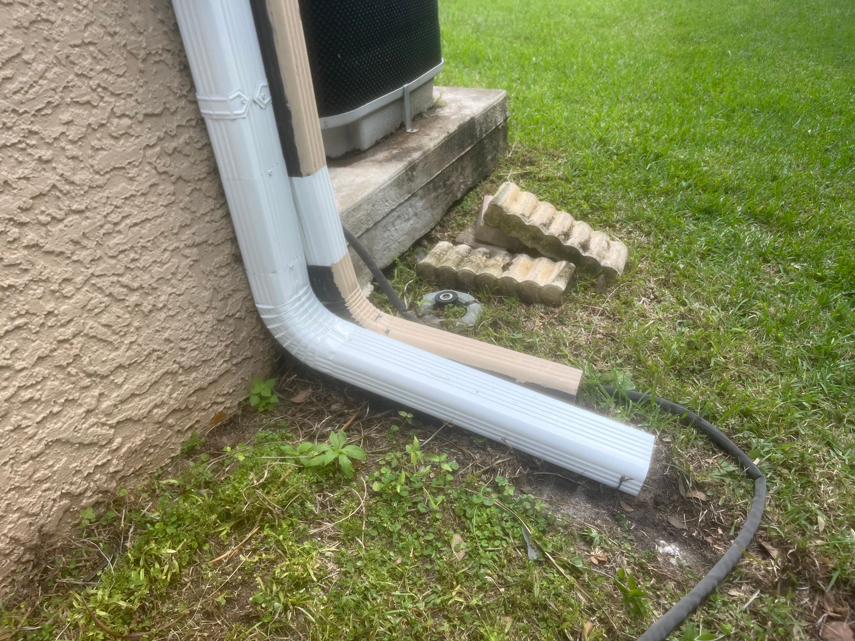 Downspout Extensions for Cape Coral Homes  by Gutter Professors