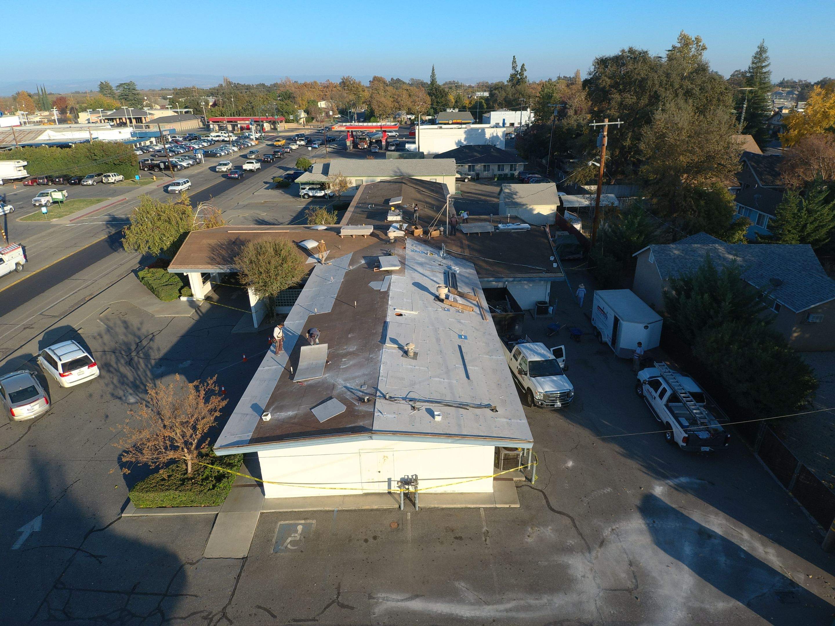 Spray foam and coatings using Conklin Benchmark/PUMA XL coatings and spray foam by Straight Edge Roofing Inc