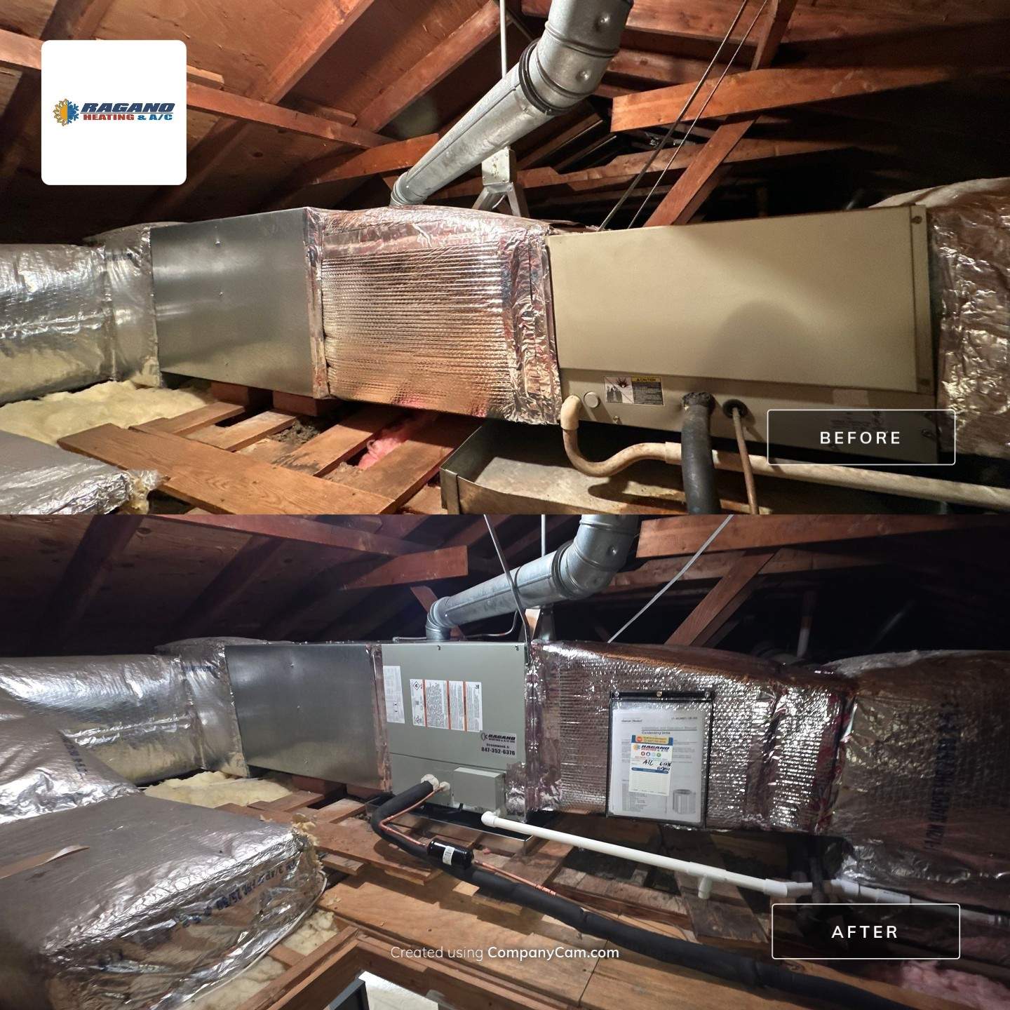 Project in Hoffman Estates by Ragano Heating & Air Conditioning Inc