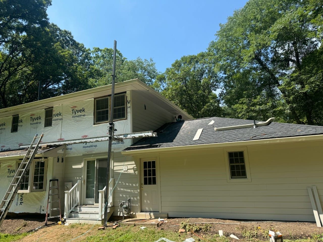 Great Falls: Siding Replacement with James Hardie Statement Beaded Plank in Cobblestone by RM Banning, Inc.