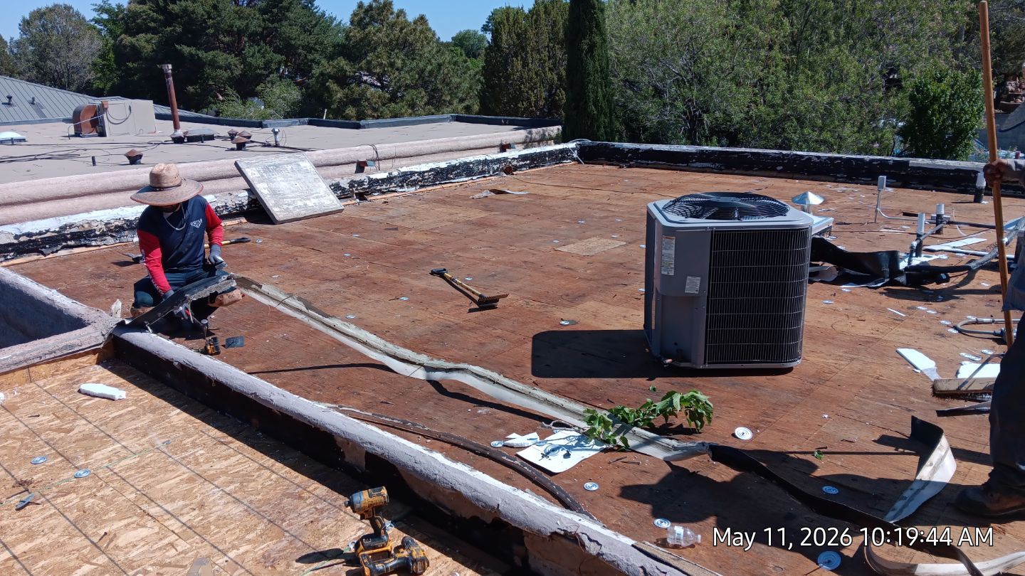 Residential TPO Roof Replacement and Decking Repair in Albuquerque by Doyle Roof Masters Inc