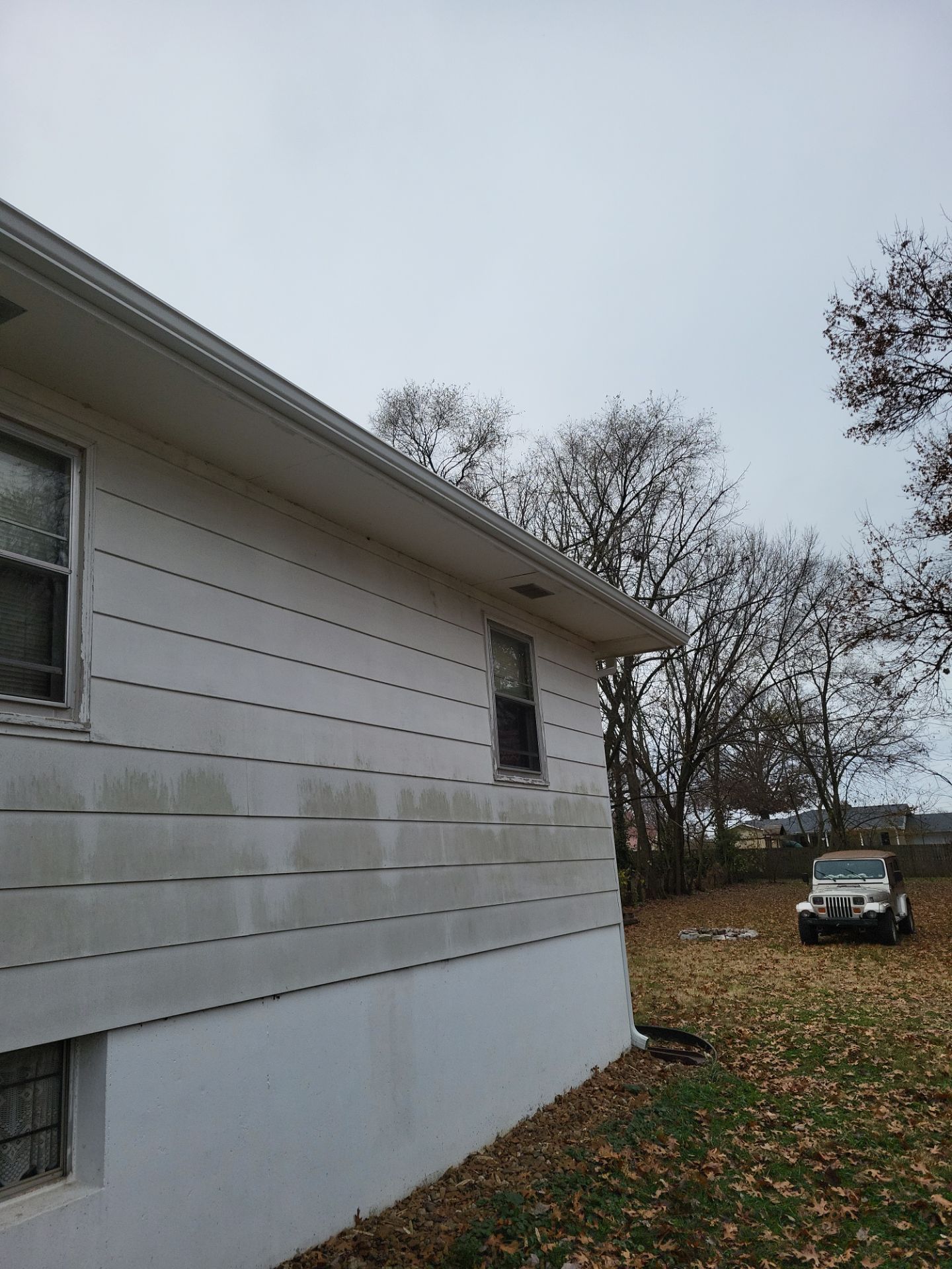 Residential Gutters & Downspouts Install - Color White  by Titan Commercial & Residential Roofing 