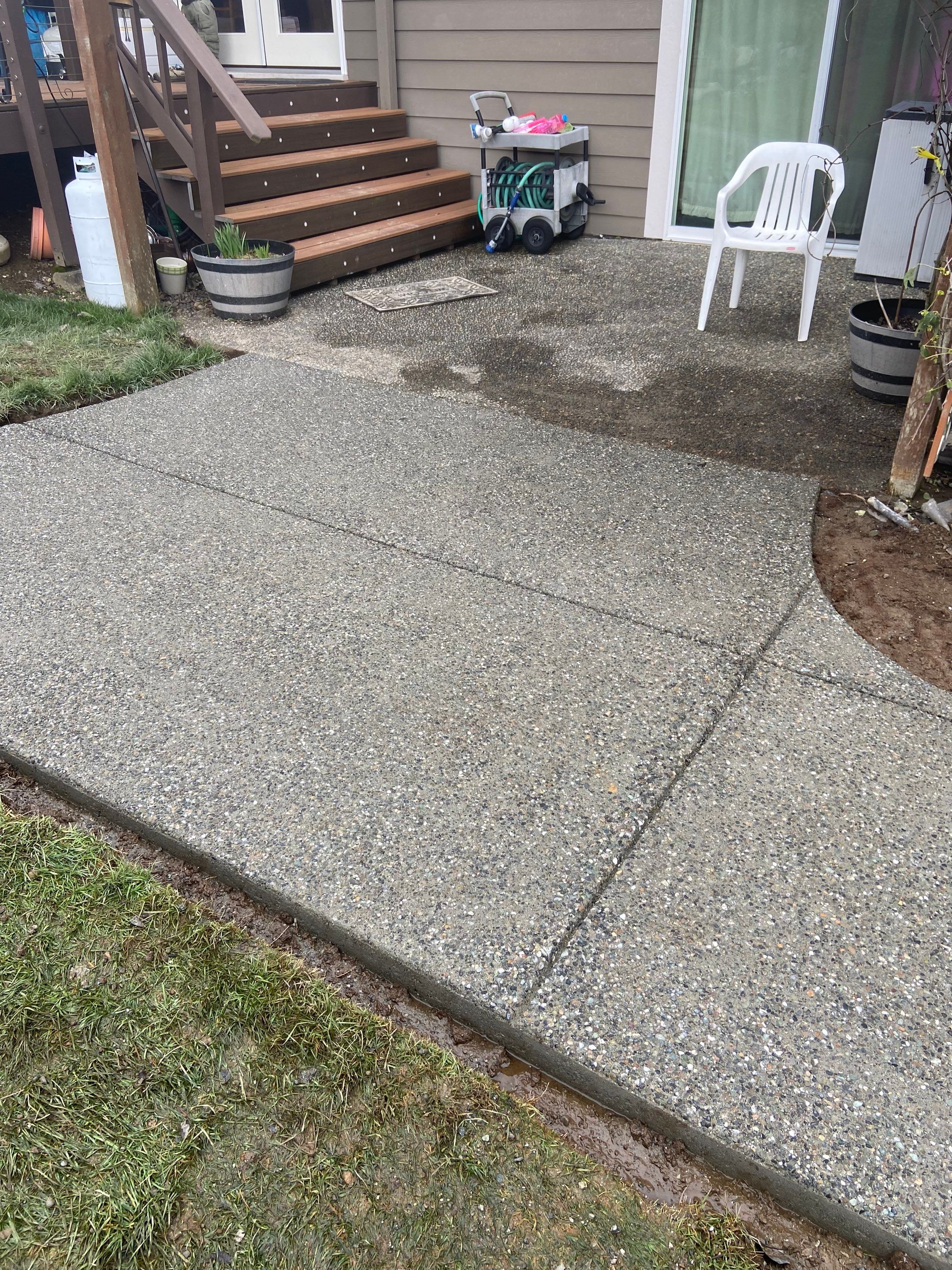 Wayne | Concrete patio & Walkway by Jireh Asphalt & Concrete Inc 