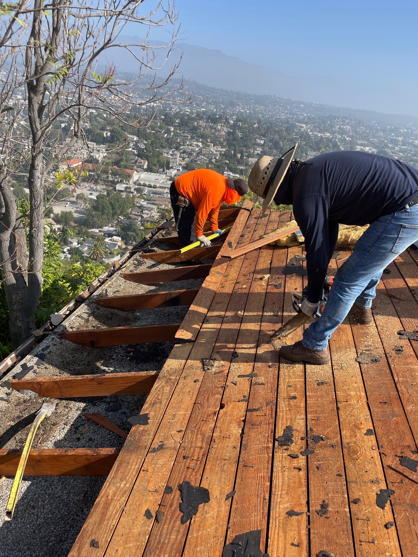 Residential reroofing project in Eagle Rock by Hull Brothers Roofing