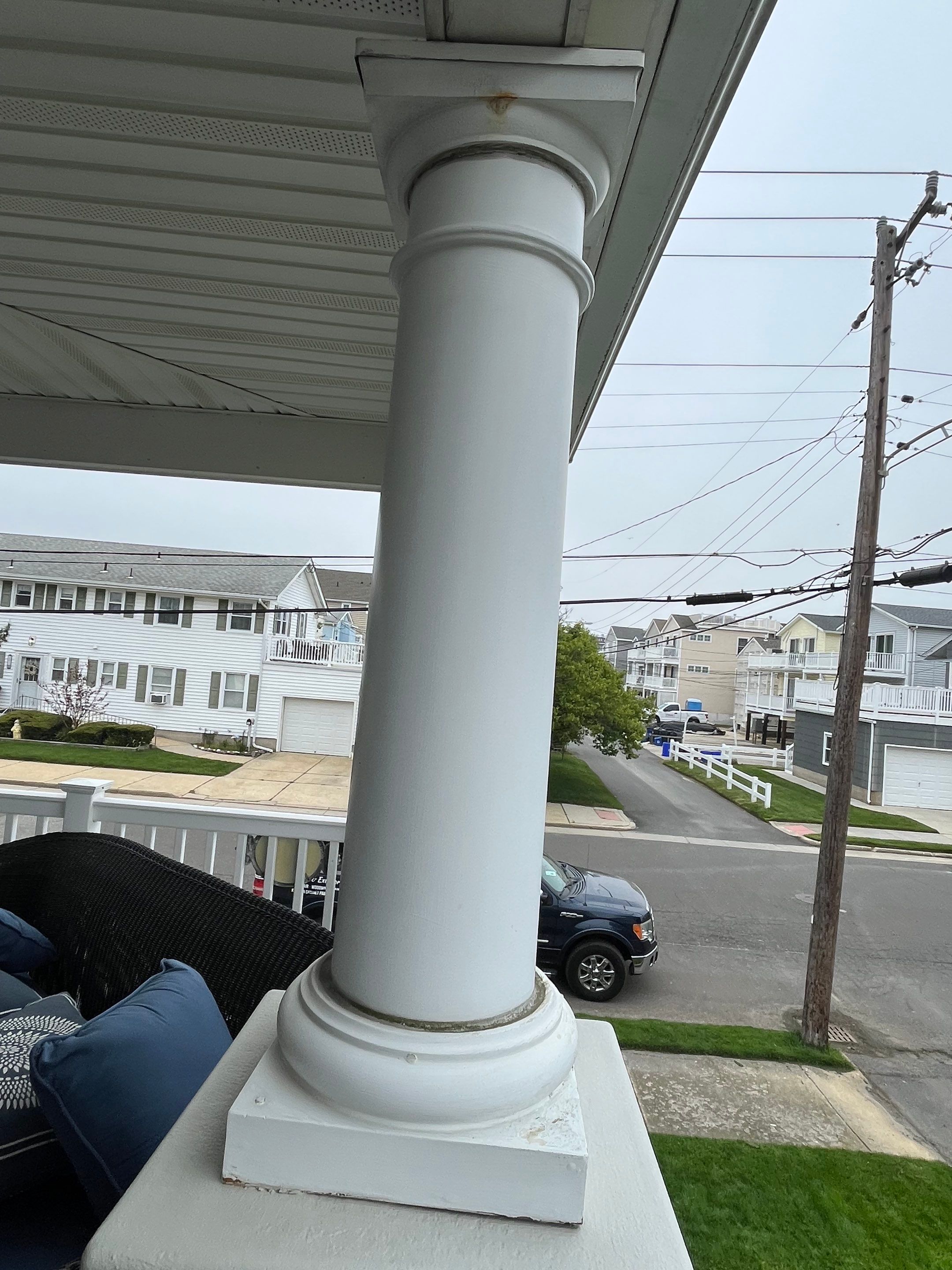 Exterior painting - Columns & Beams Ocean City, NJ by FreshCoat Works LLC