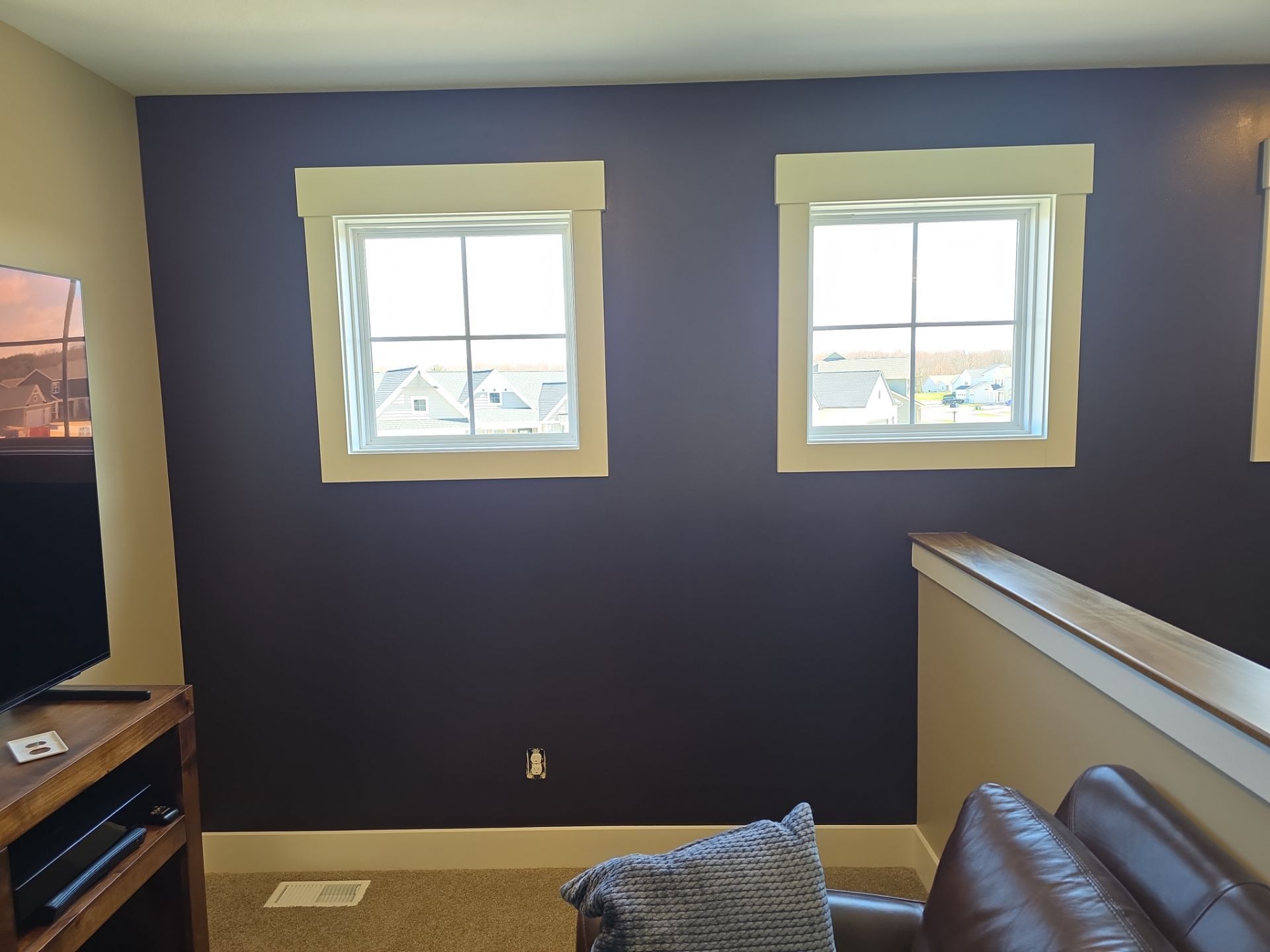 Interior Painting and Two-Story Accent Wall Transformation in Grand Haven by Gordon Painting