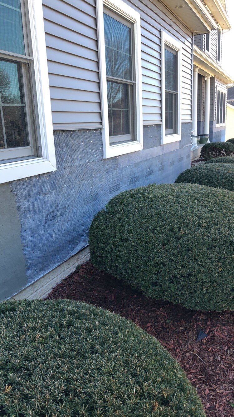 Masonry Veneer Stone Installation by ACE Waterproofing & Basement Solutions