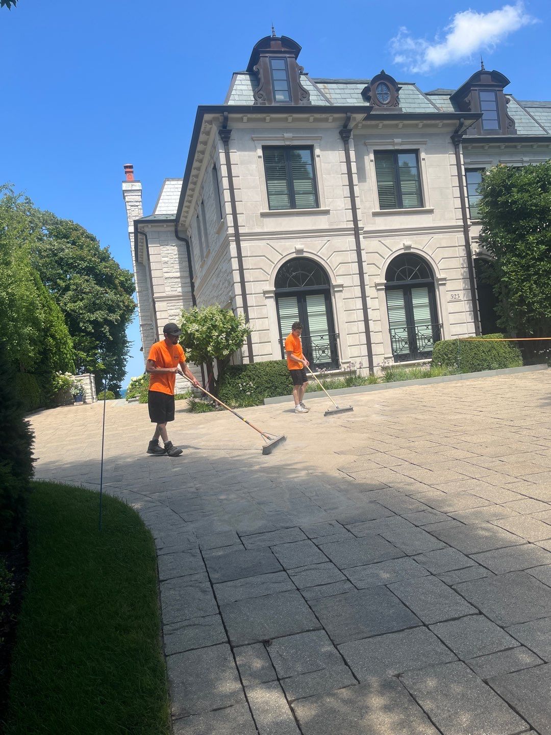 Brick paver clean, sand and seal.  using Surebond SB-1300 by Northern Power Washing LLC.