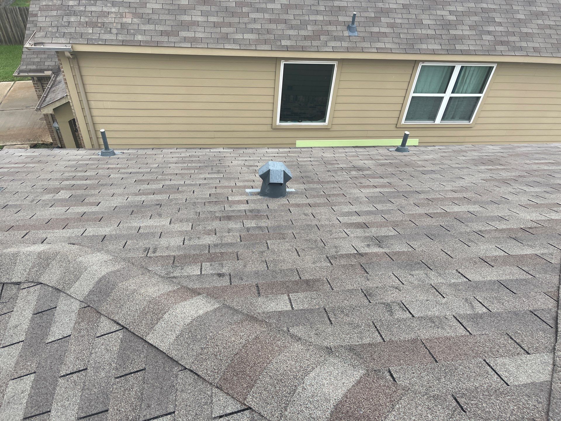 Hail Damage using Owen's Corning Duration (Lifetime) Shingles by Roof Repair Company