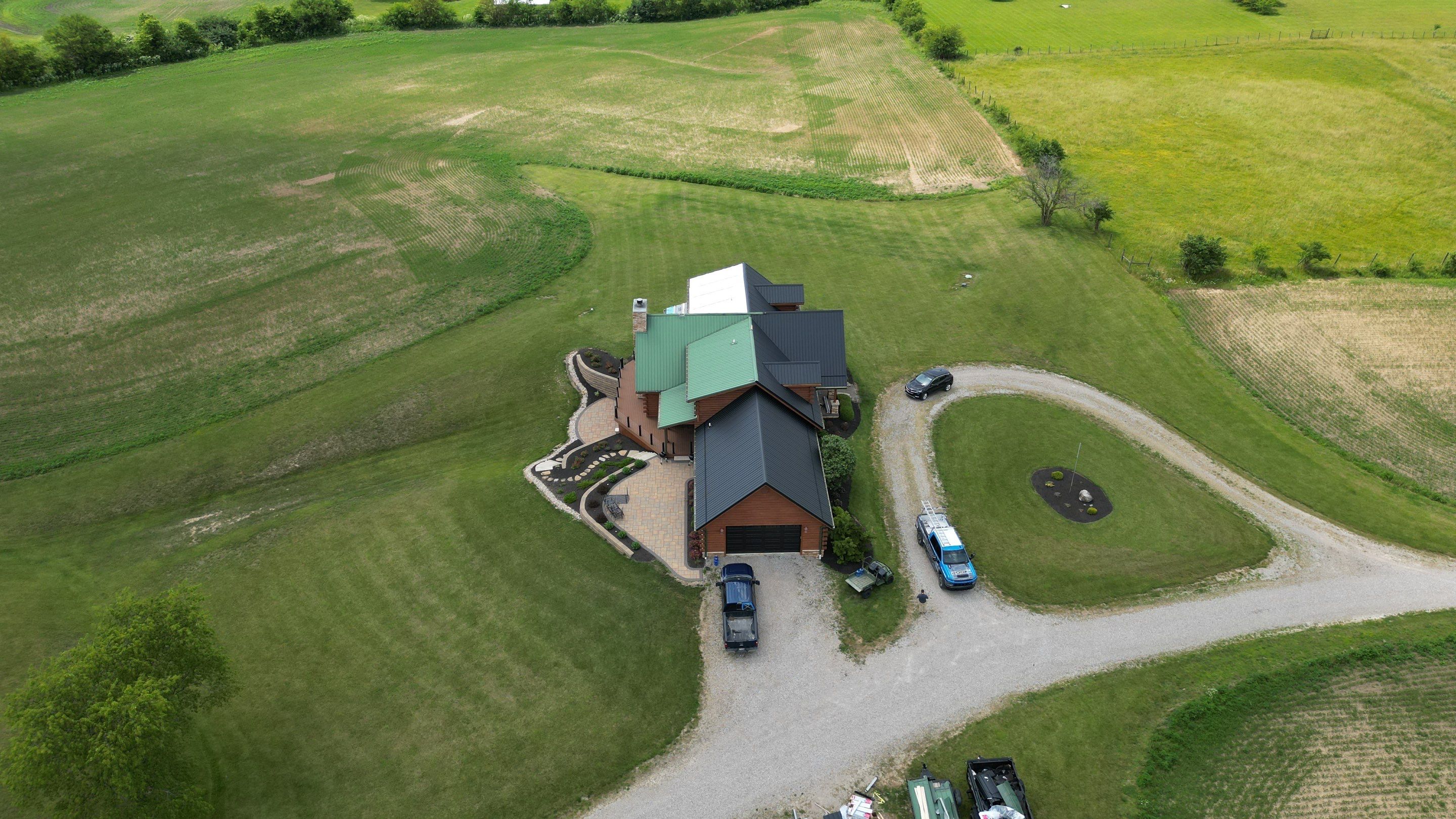 Residential Roofing Installation using Performance Panel Metal - Frost Black by RoofX 