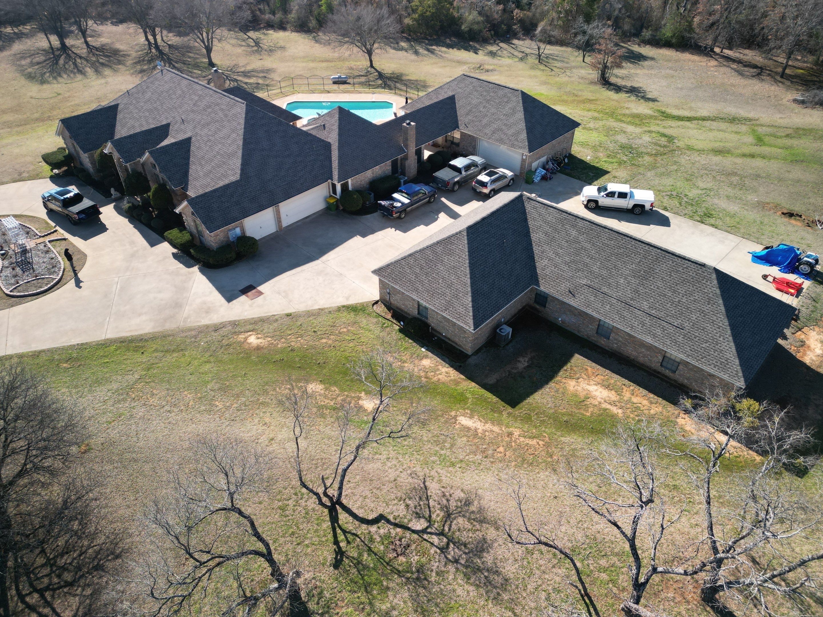 Rendon Forth Worth Texas Large Estate - Roofing Installation using GAF Timberline Armorsheild 2 Class 4 Impact Resistant Shingle System by First United Roofing & Construction