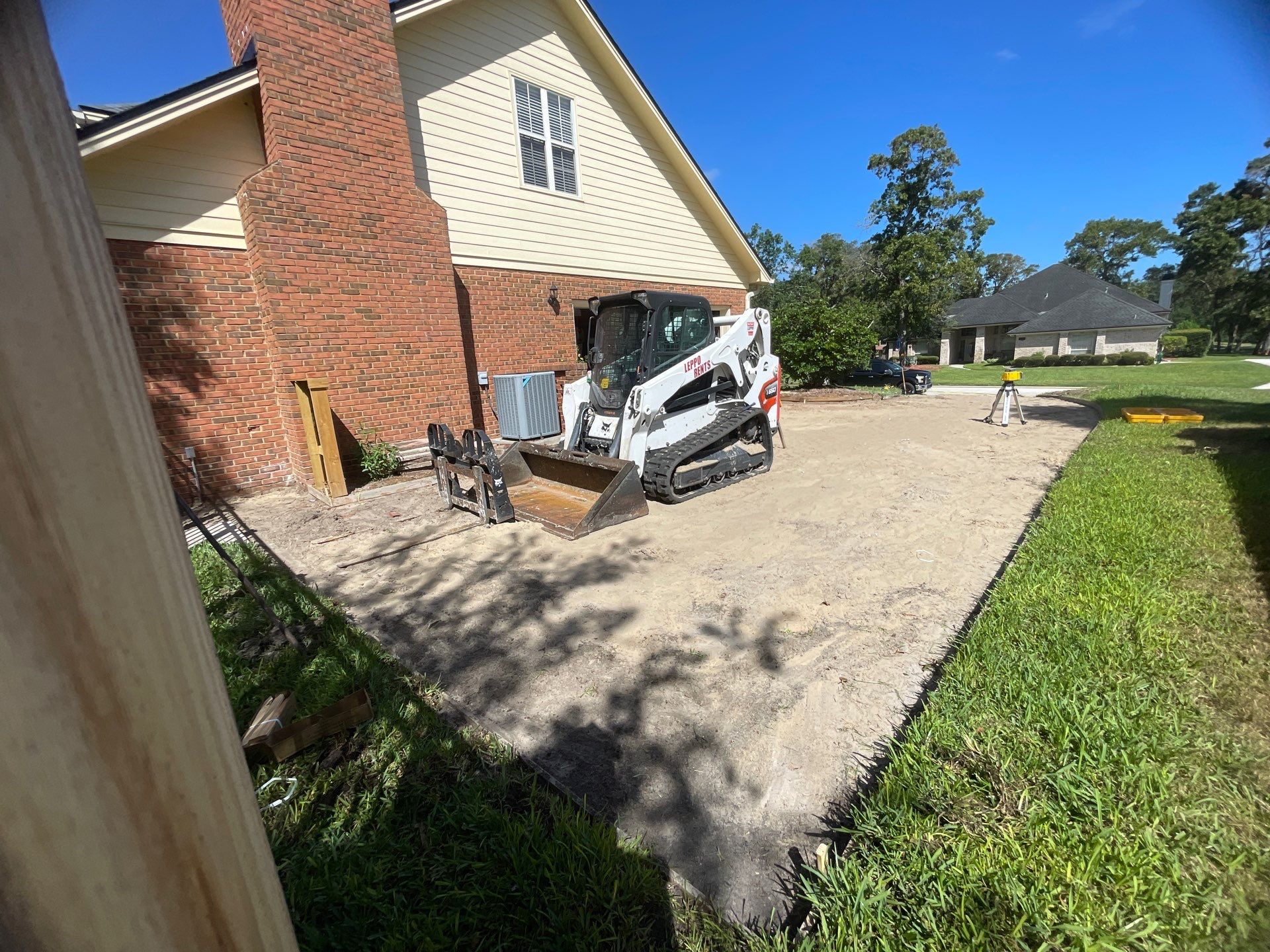 Driveway Replacement ON A HILL in Jacksonville, Florida by Burlington Concrete & Asphalt Inc