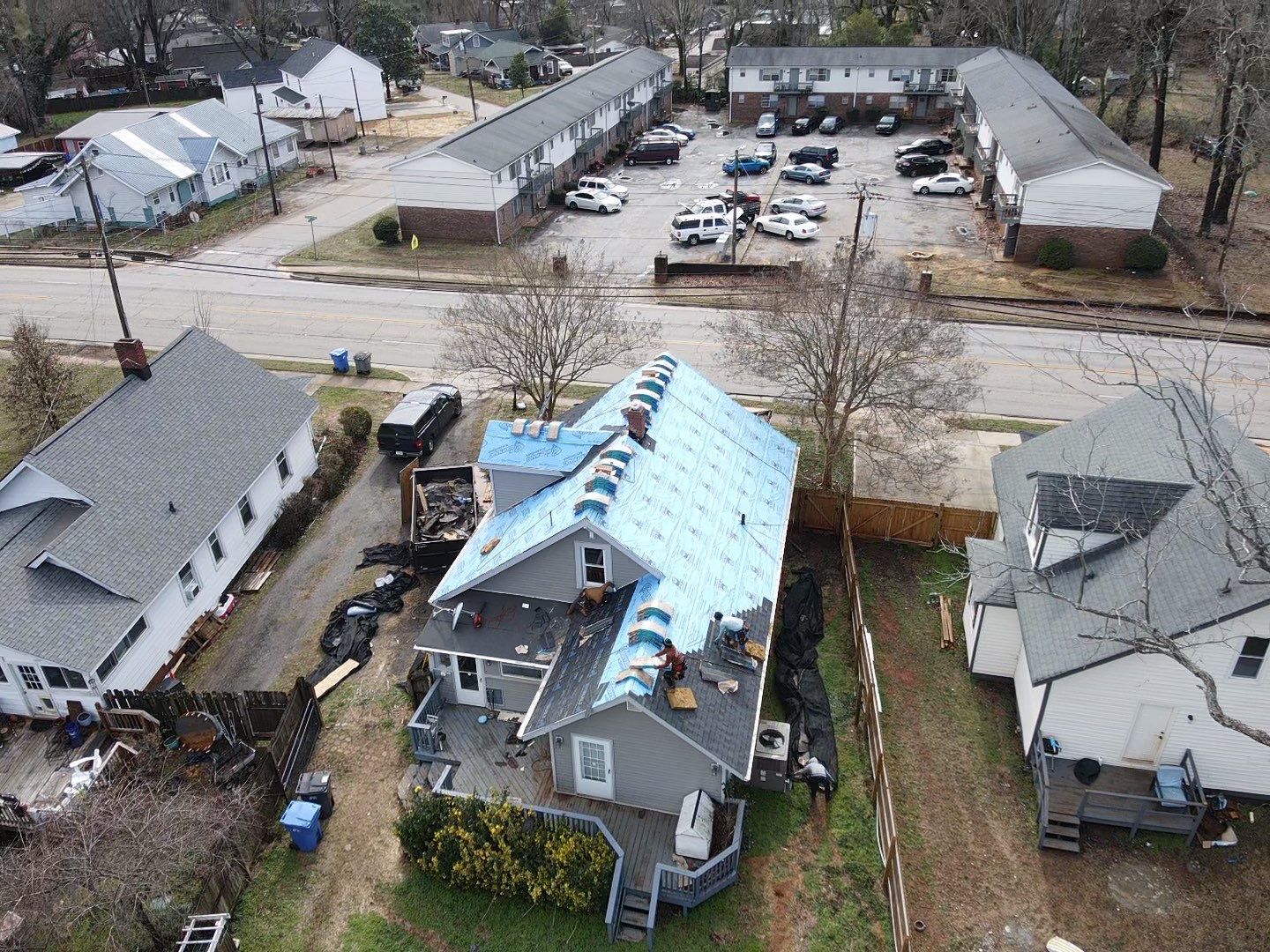 Landmark Shingle Roof Replacement and Decking Repair in Greenville by Roofers LLC