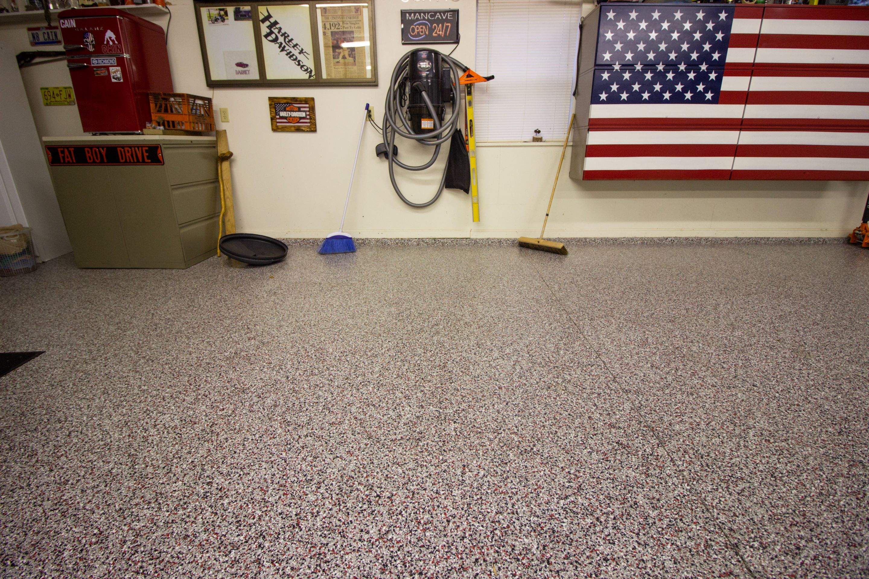 Garage Floor using Desert Sand by Your1DayFloor.com