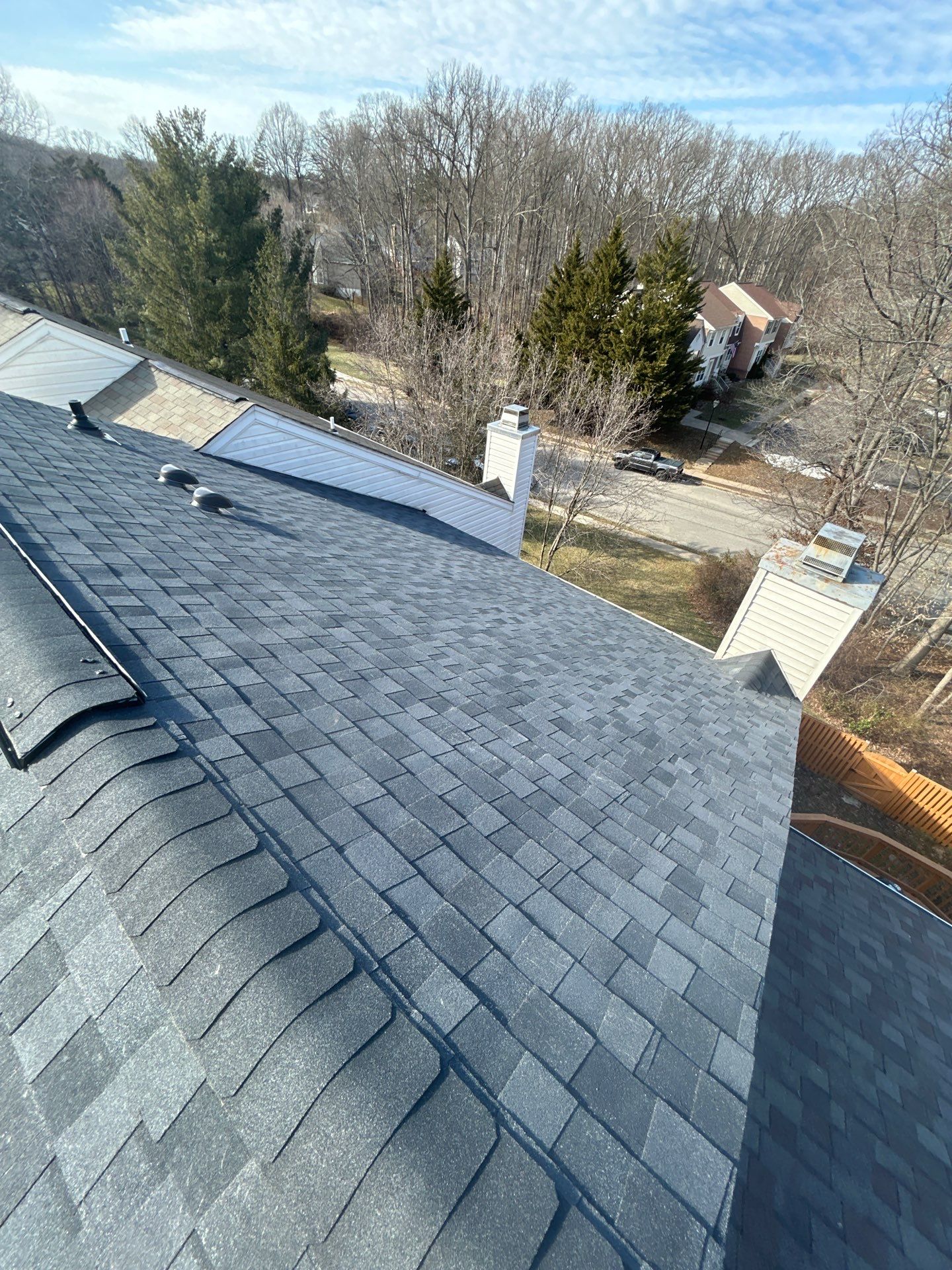 Burke: Residential Roof Replacement with CertainTeed Landmark Pro in Max Def Moire Black by RM Banning, Inc.