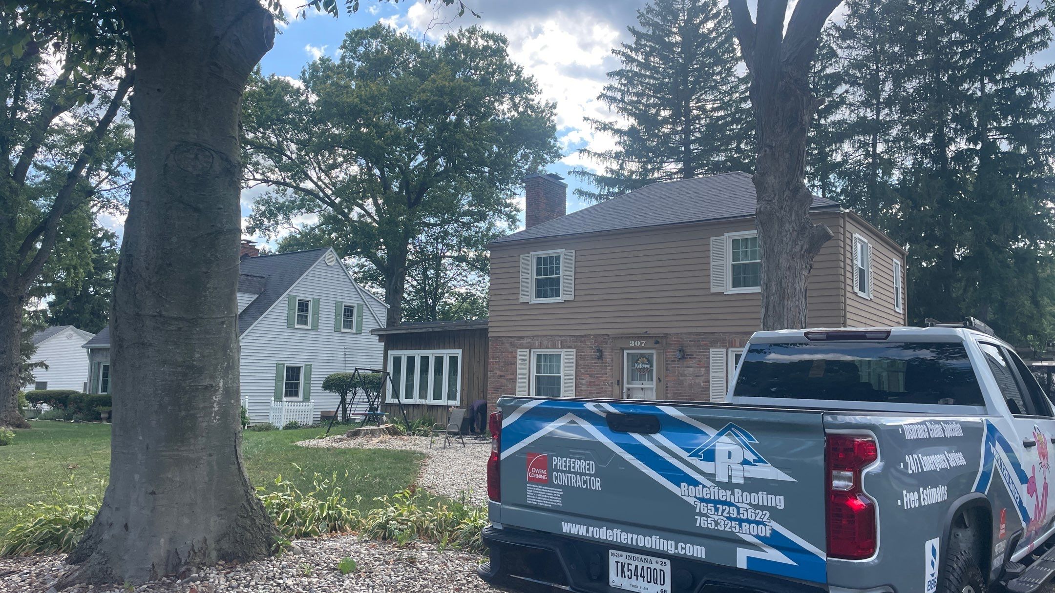 Project in Muncie, IN by Rodeffer Roofing INC