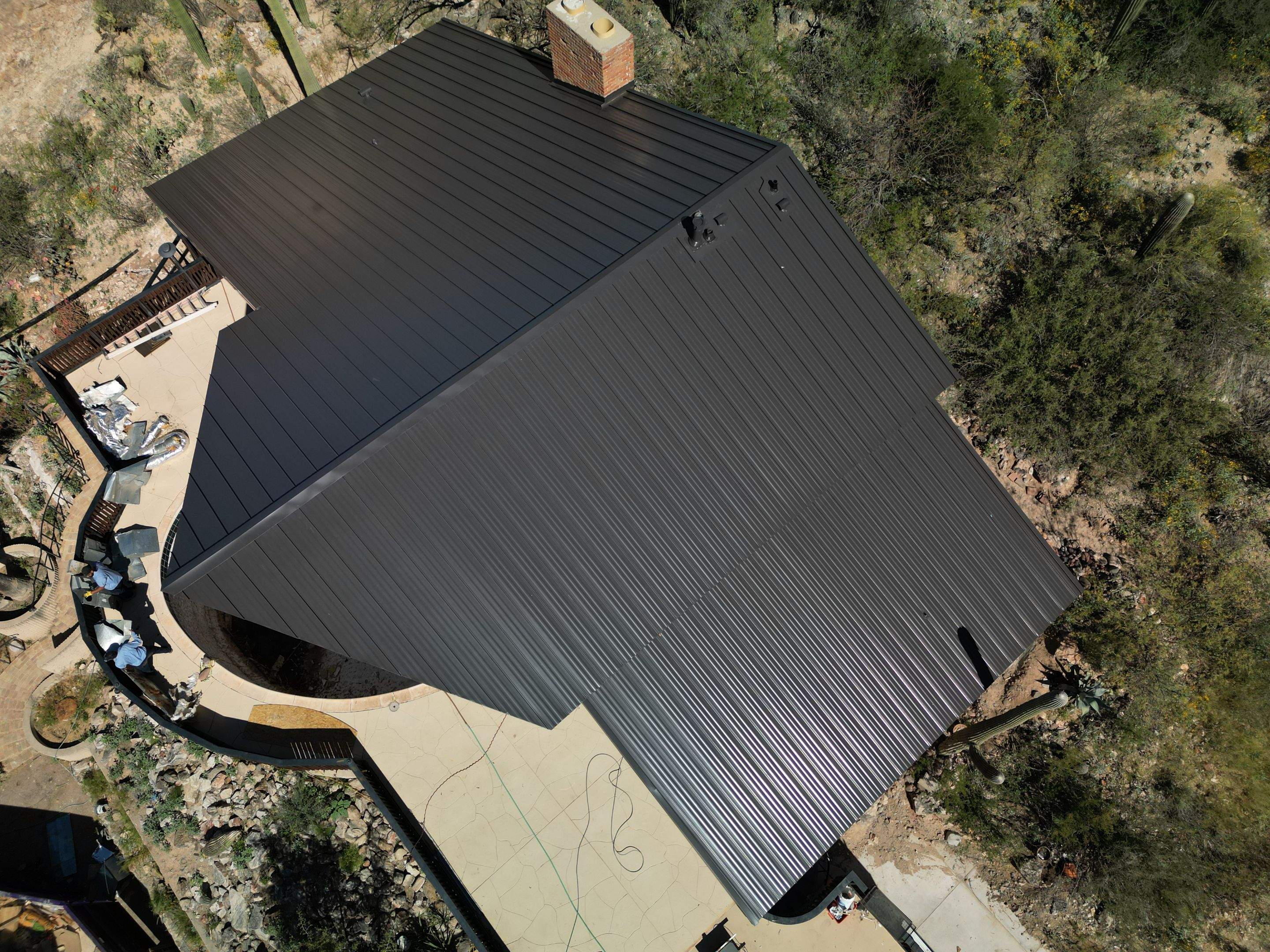 Burnished Slate Standing Seam by Reimagine Roofing