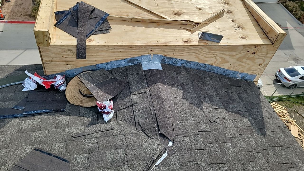 Apartment Roofing Installation using GAF HDZ Shingles, GAF TPO and Pavers in Lewisville, TX by Roof Experts