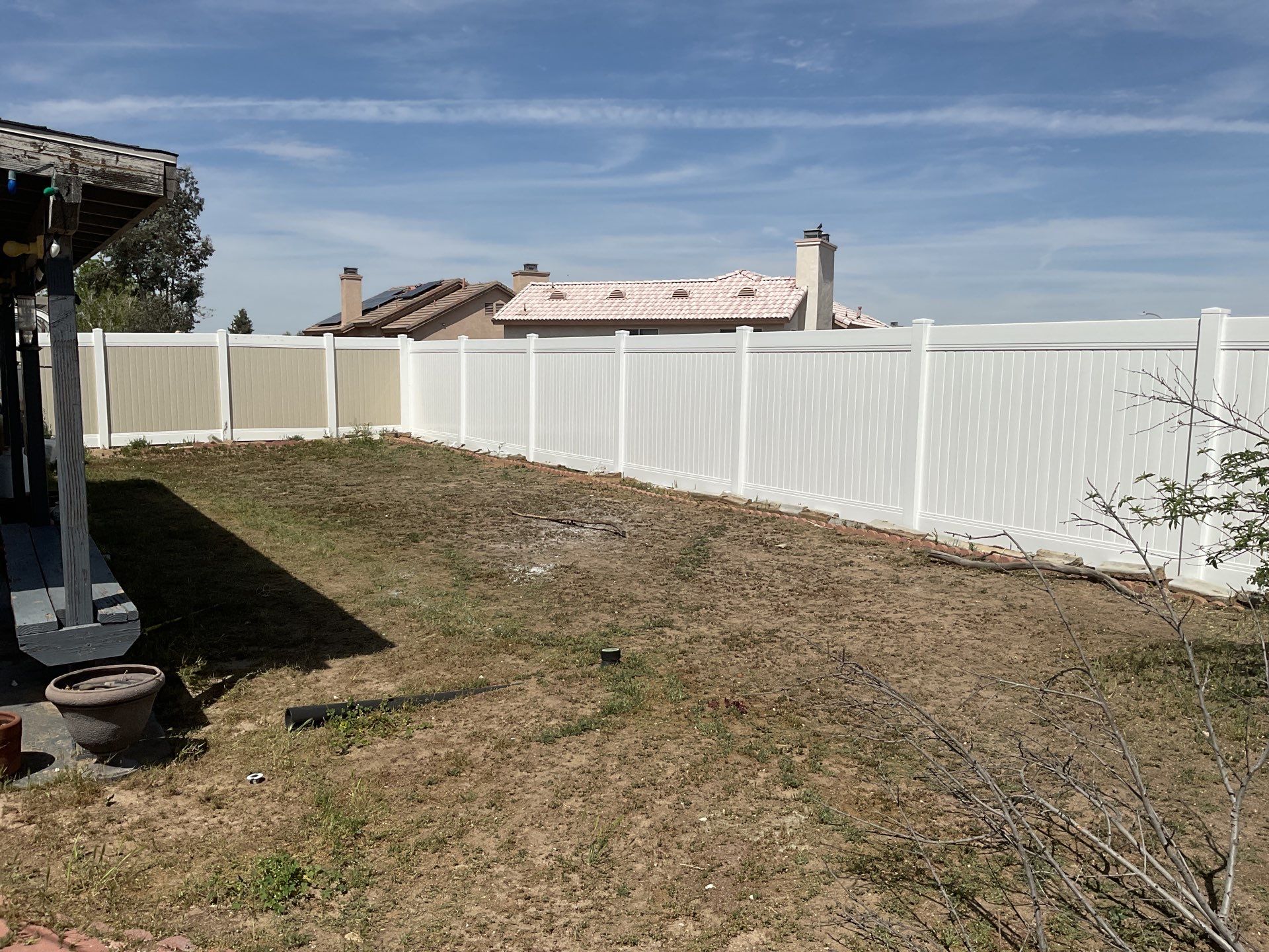 Fence Installation using Vinyl by Fence Guys Inc. 