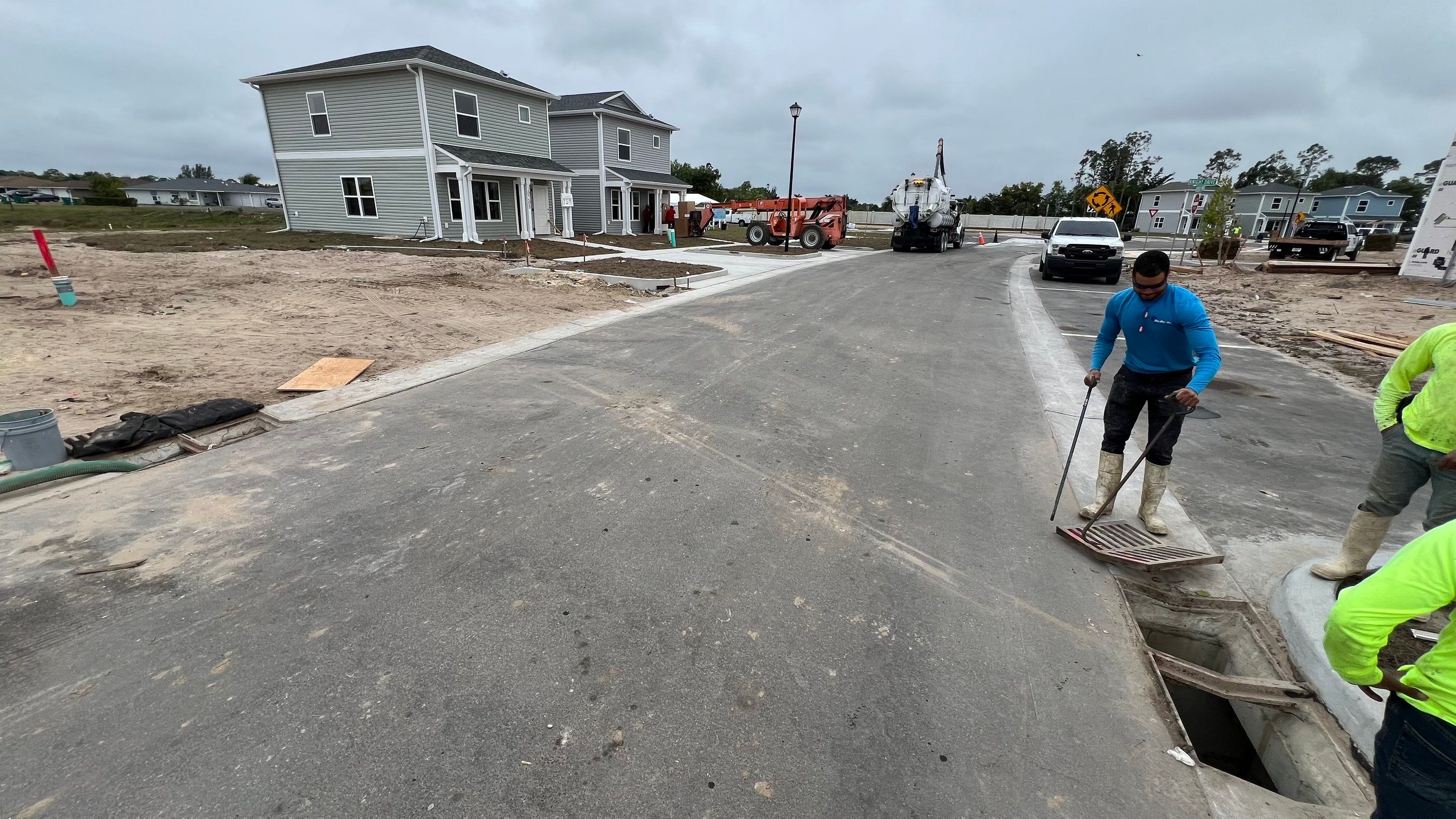 New Community Stormwater System Catch Basin Cleaning by Don Mar, Inc. Storm Water Solutions