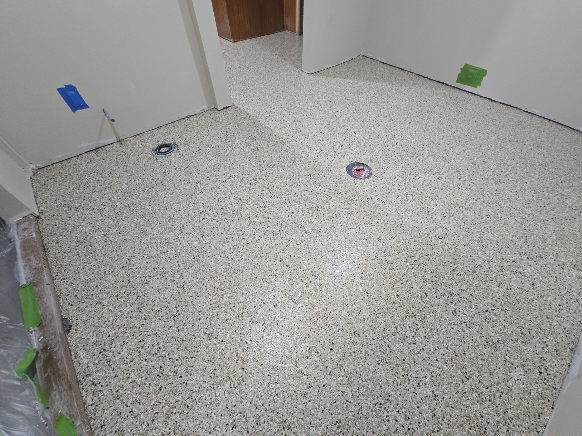 Basement Transformation using Driftwood by Croc Coatings, LLC