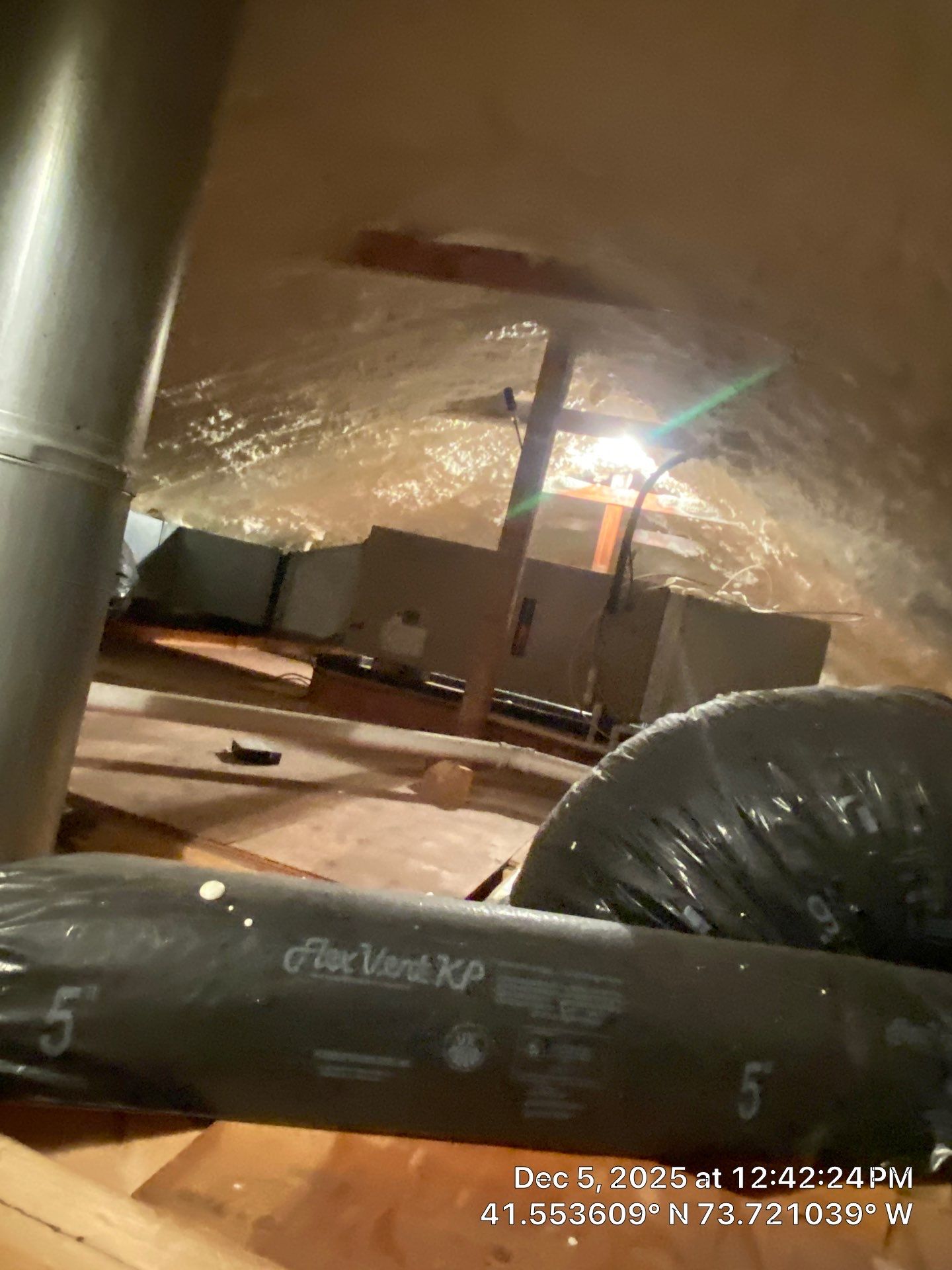 Attic Insulation using open cell spray foam by NYS Foam & Energy