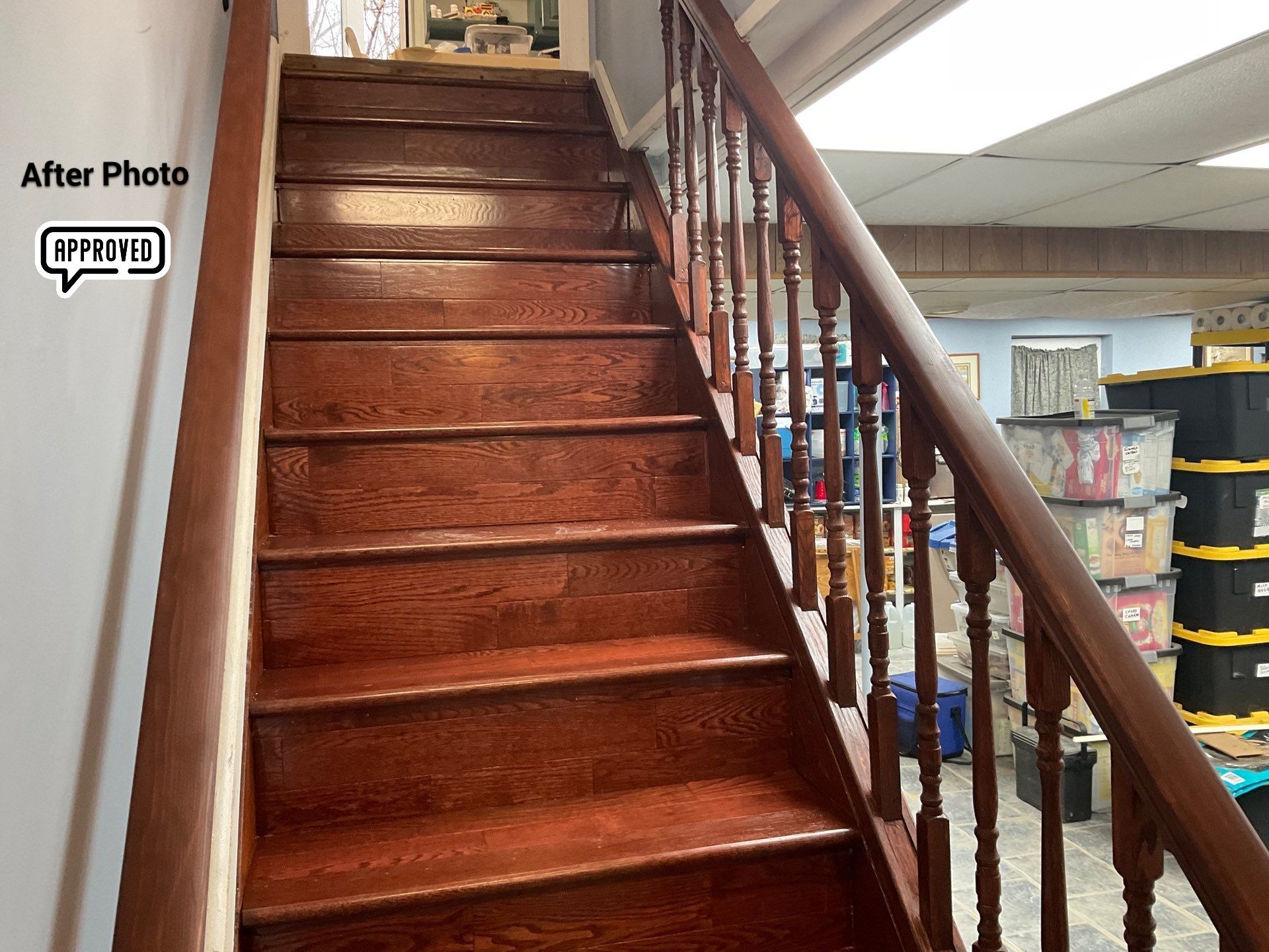 New basement steps by Alpha Design Services