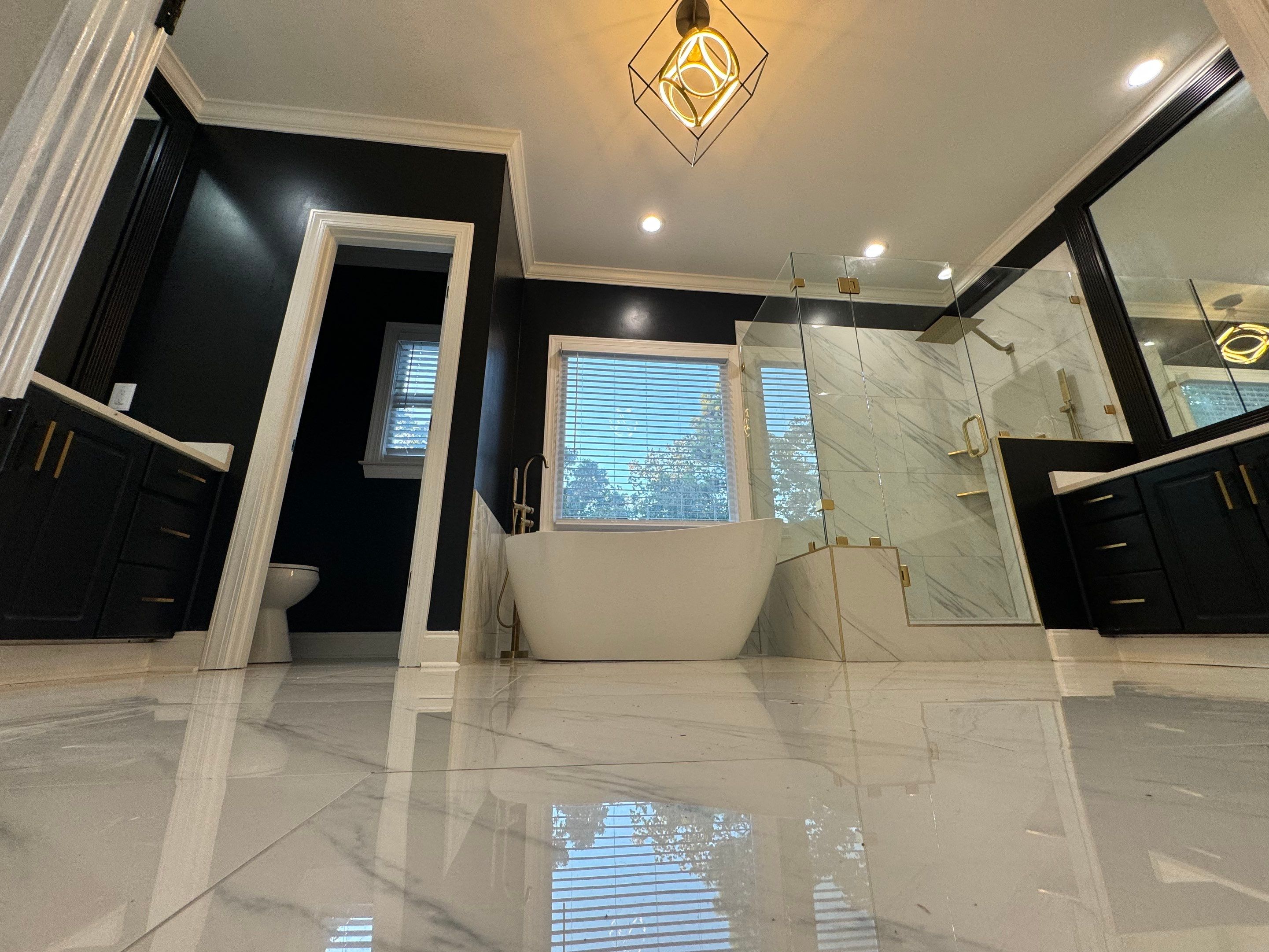 Woods Trace - Bathroom Remodel  by Pillar and Pine