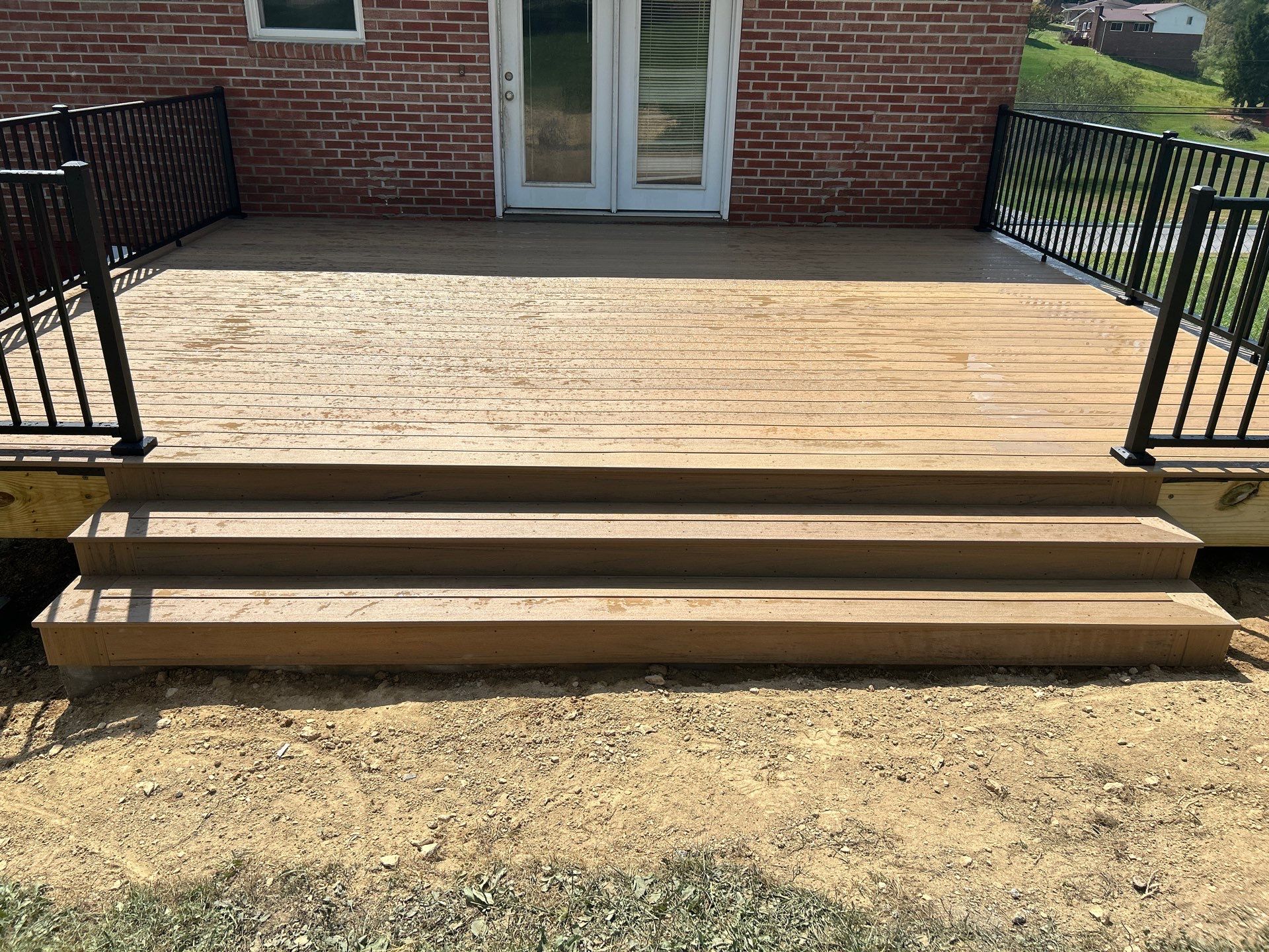 Composite Deck Replacement and Metal Railing Installation in Beckley by Walnut Hollow Decks & Outdoor Living