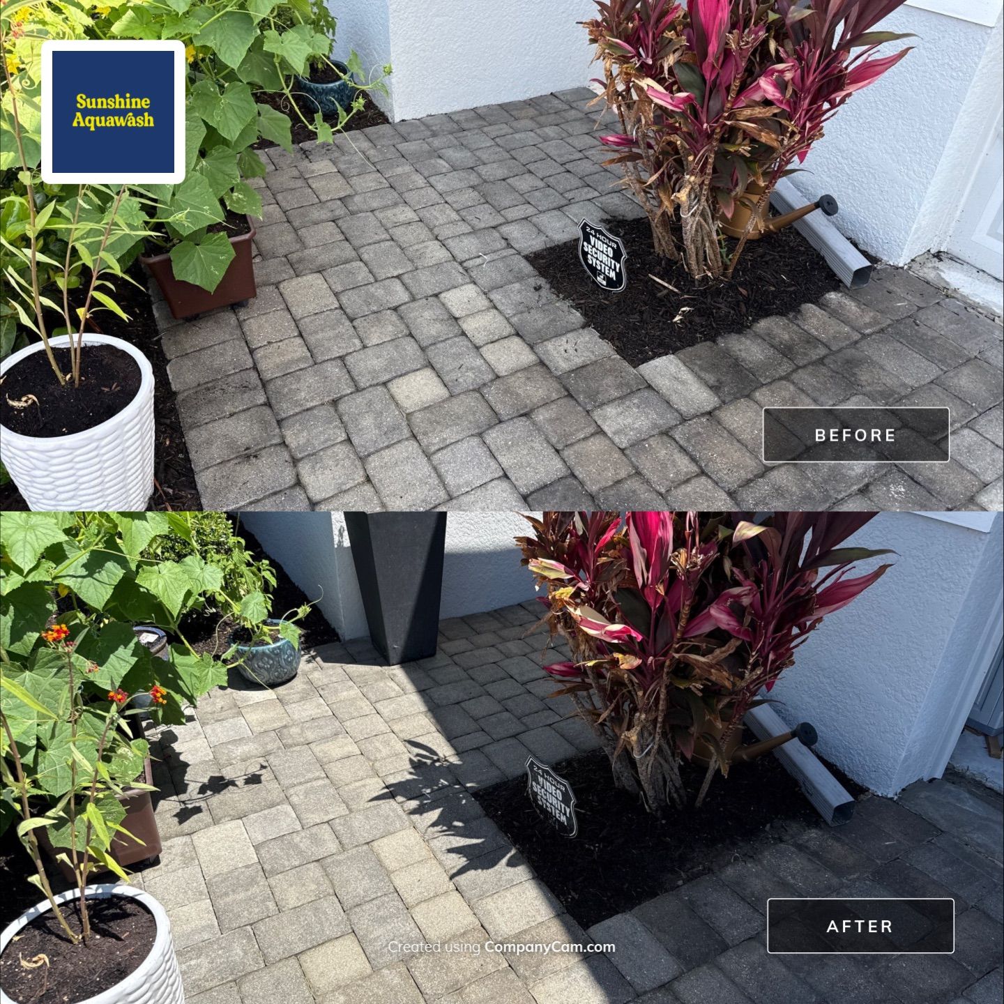 Paver Driveway & Concrete Cleaning | Trevesta Community | Palmetto, FL by Sunshine AquaWash