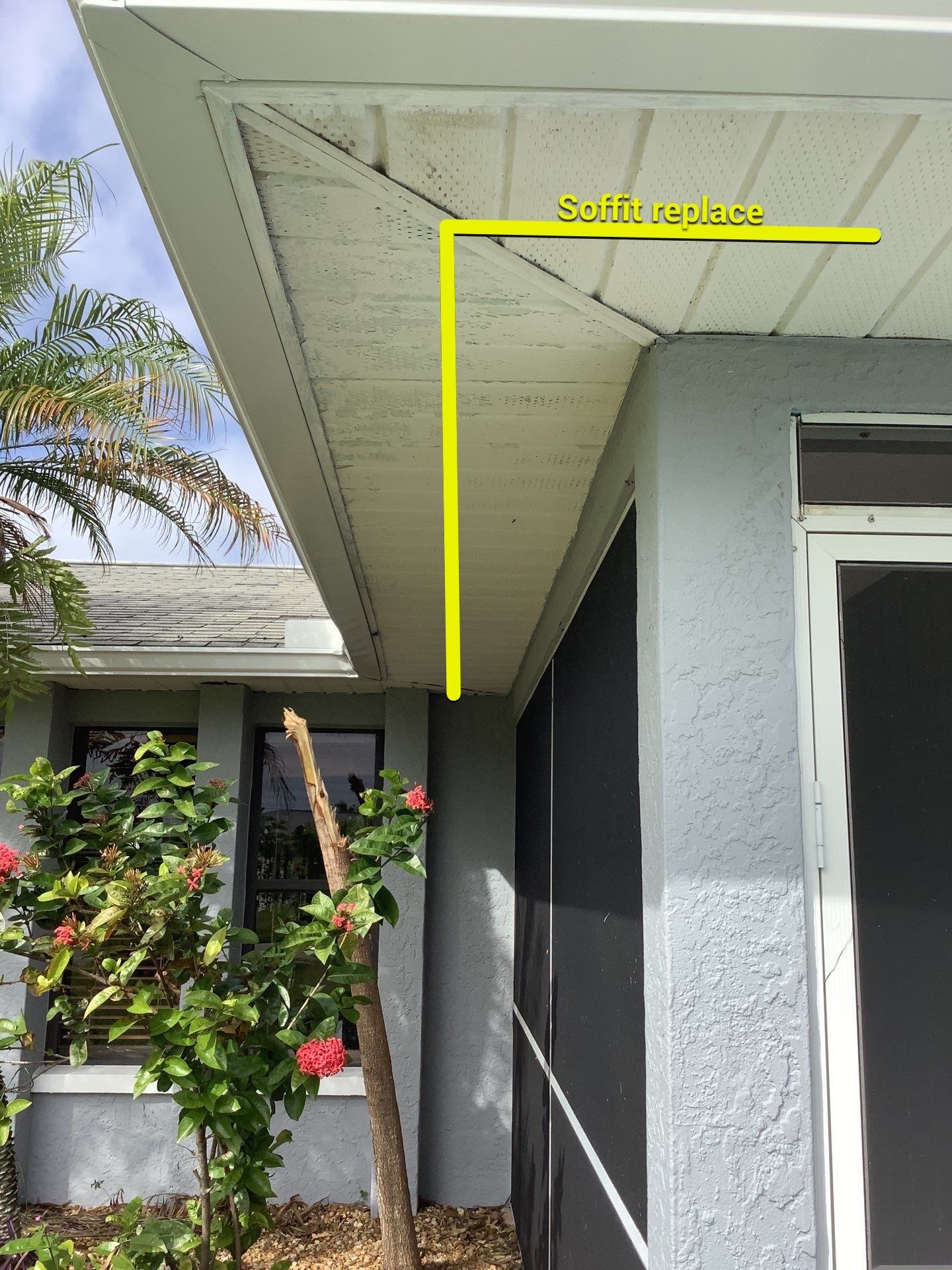 New Gutter System with Splash Guards in Cape Coral FL by Gutter Professors