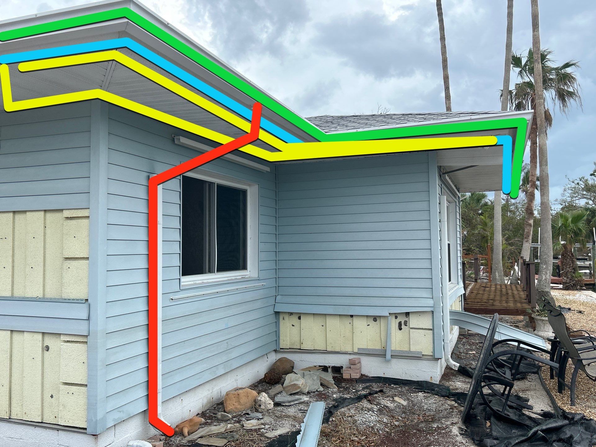 White Soffit and Fascia Upgrade in Longboat Key FL by Gutter Professors