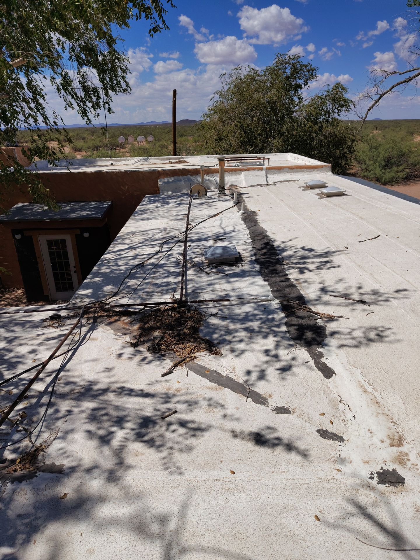 Residential roof application by SPF Services 