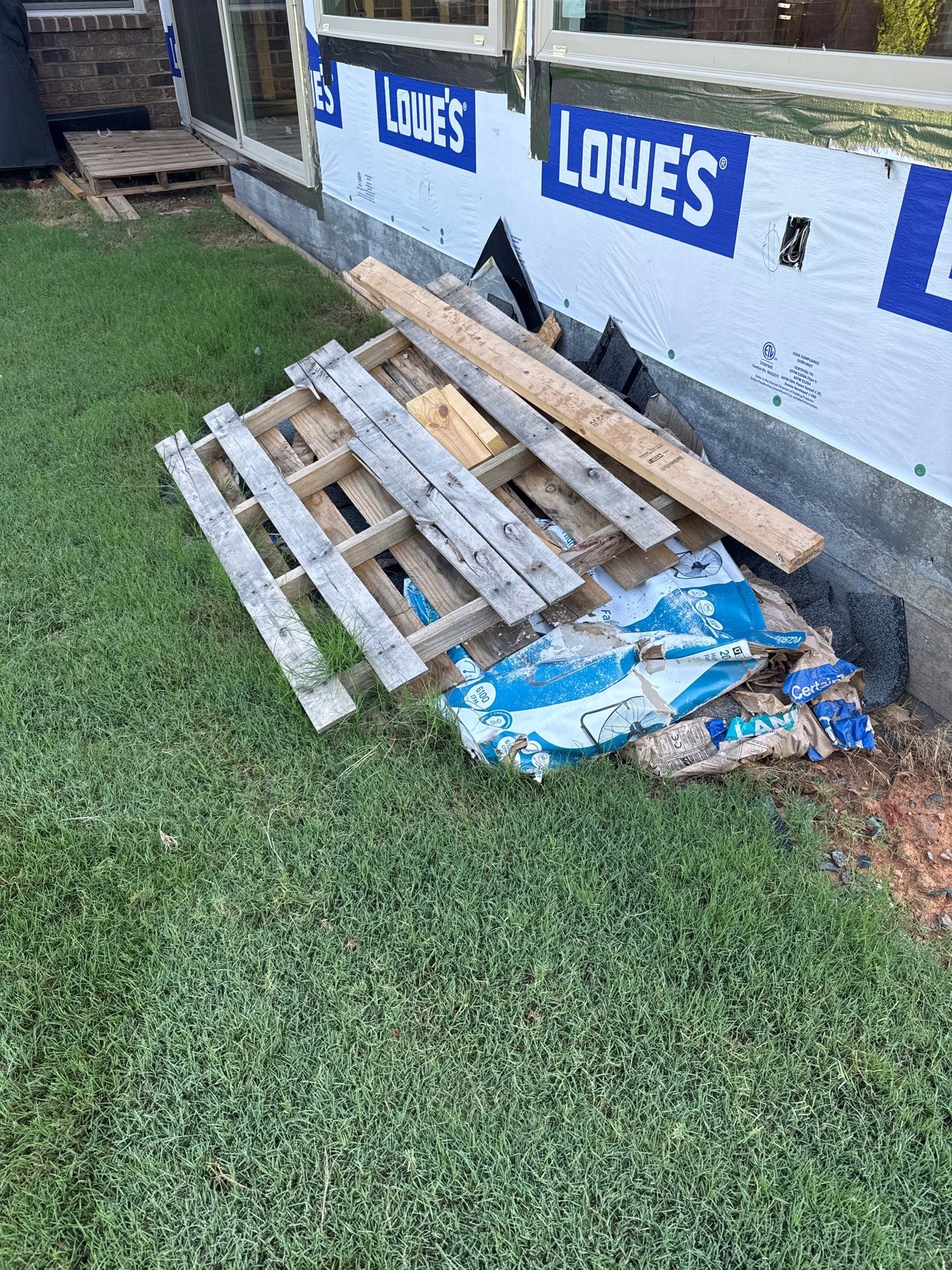 Job site clean up in Waxhaw by Badger Hauling